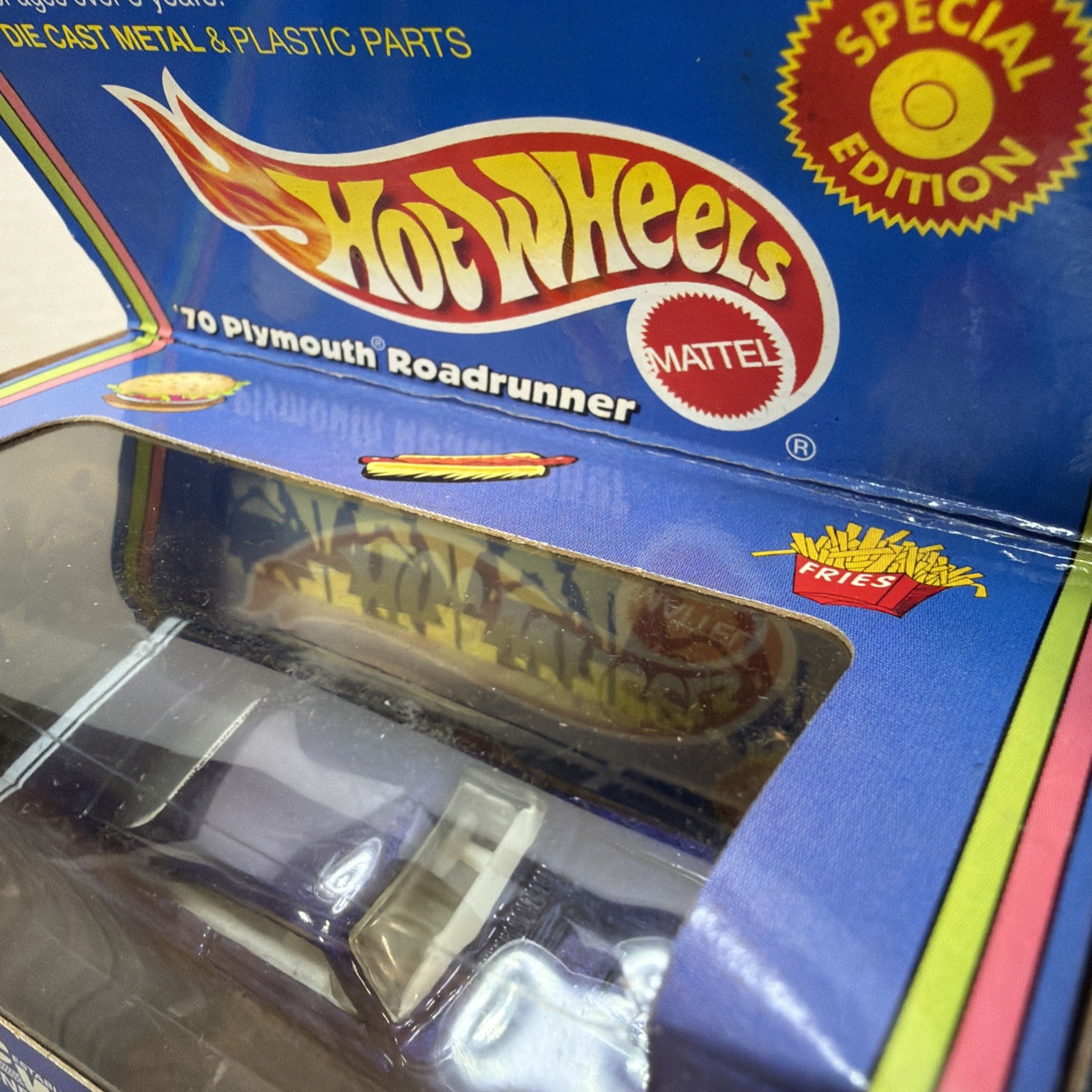 Hot Wheels 1999 JC Whitney ’70 Plymouth Roadrunner Special Edition Purple Car