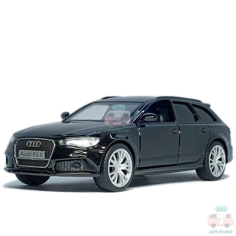 1:36 Audi RS6 Avant Model Car Diecast Toy Vehicle Collection Kids Gift Black
