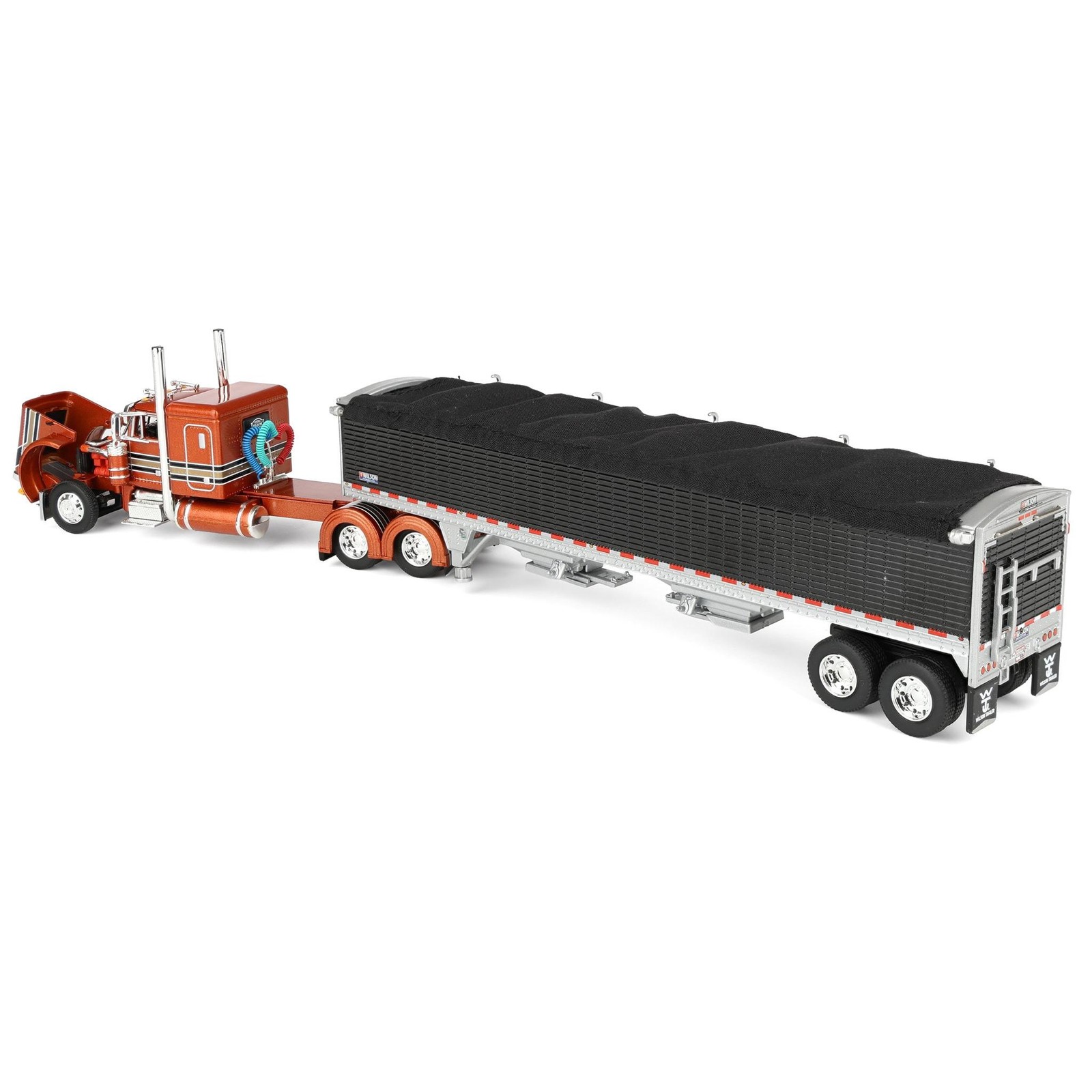 DCP 1/64 Peterbilt 379 Flat Top Wilson Pacesetter Grain Trailer ’25 NFTM 69-2155