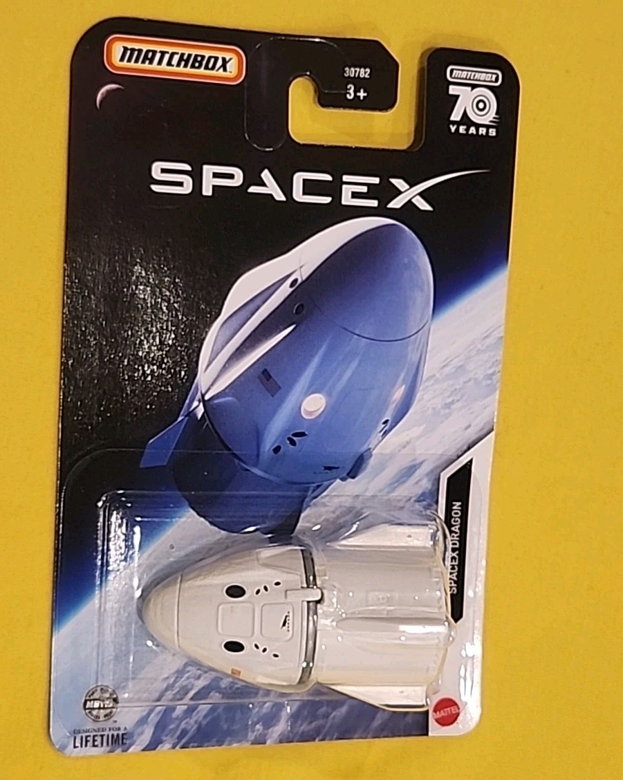 Matchbox 70 Years SpaceX Dragon 8/100 ELON MUSK CAPSULE 🔥A3