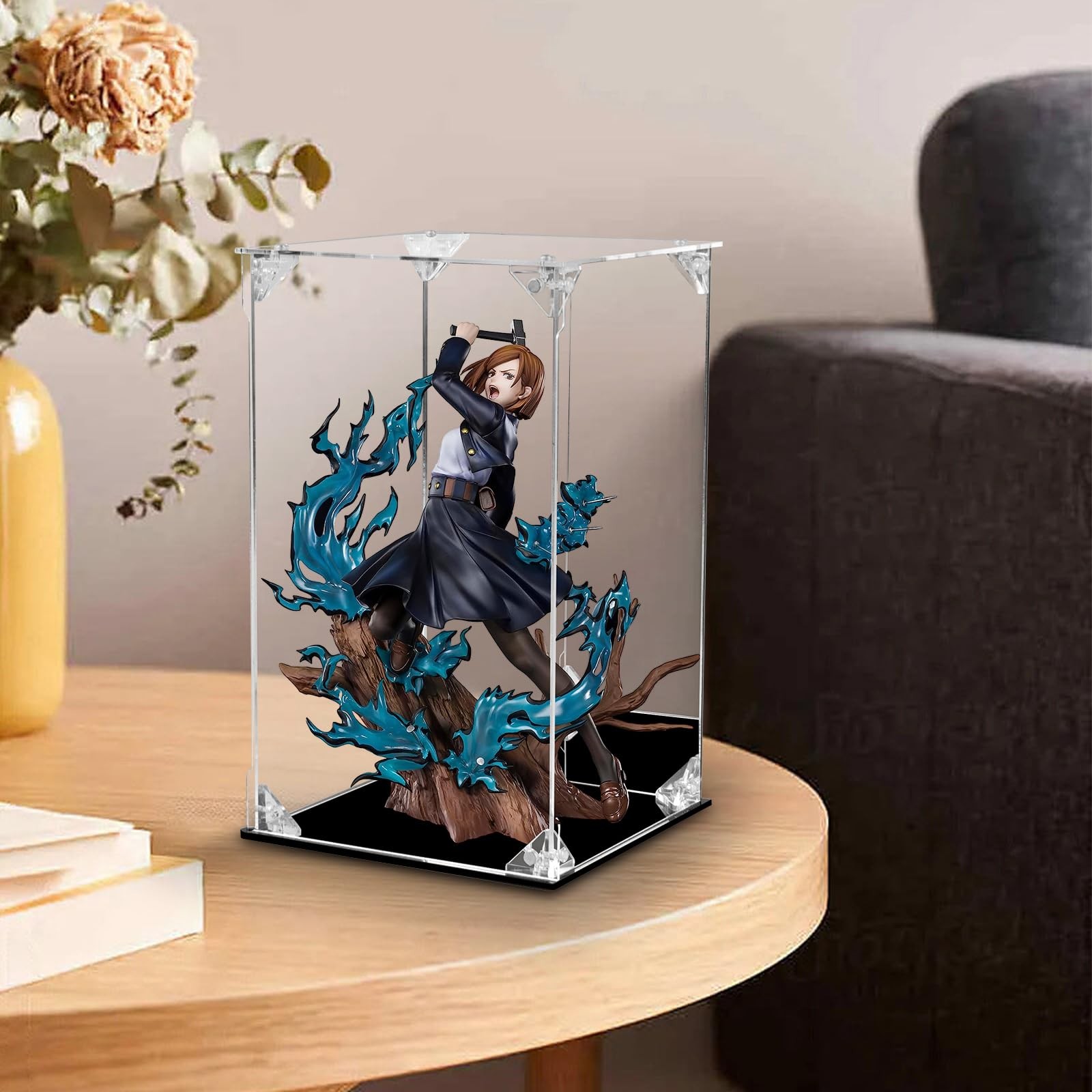Acrylic Display Case for Collectibles Assemble Clear 6x6x10 Inch,
