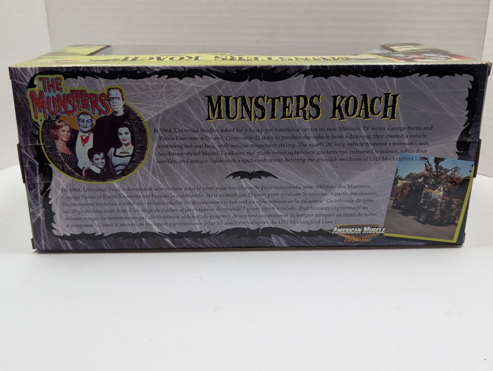 2002 ERTL American Muscle The Munsters Koach 1:18 Diecast George Barris NIB