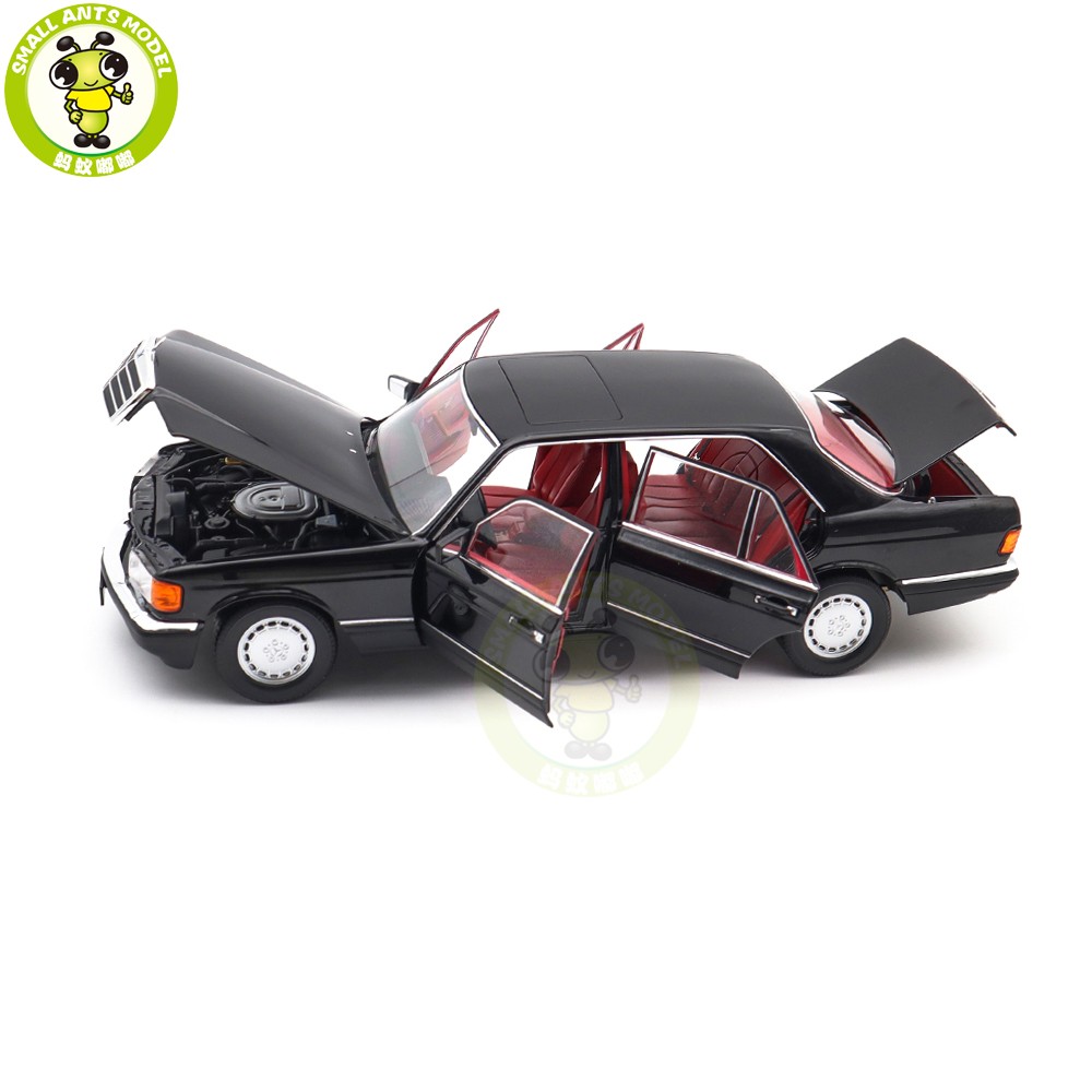 1/18 Mercedes Benz 560 SEL 1991 W126 Norev 183788 Black Diecast Model Car