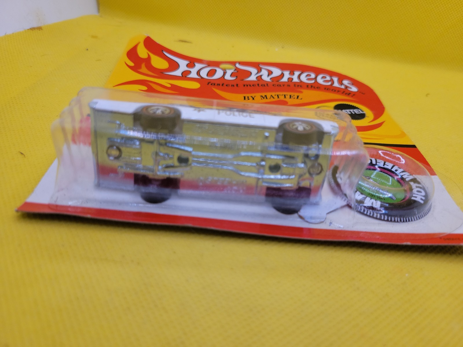 Hot Wheels Red Lines Police Cruiser on Card WIth Protector