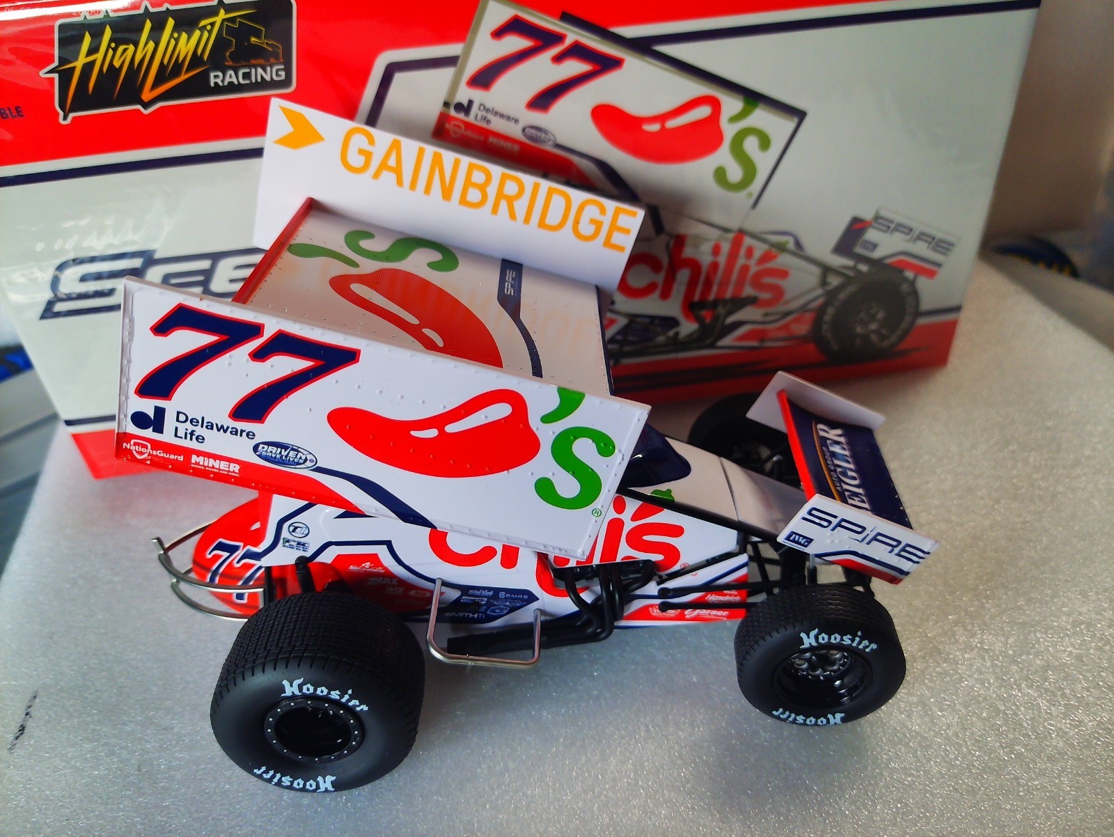 2026 GIO SCELZI CHILI’S STIRE GAINBRIDGE 1:18 ACME HIGH LIMIT RACE CAR A1826001