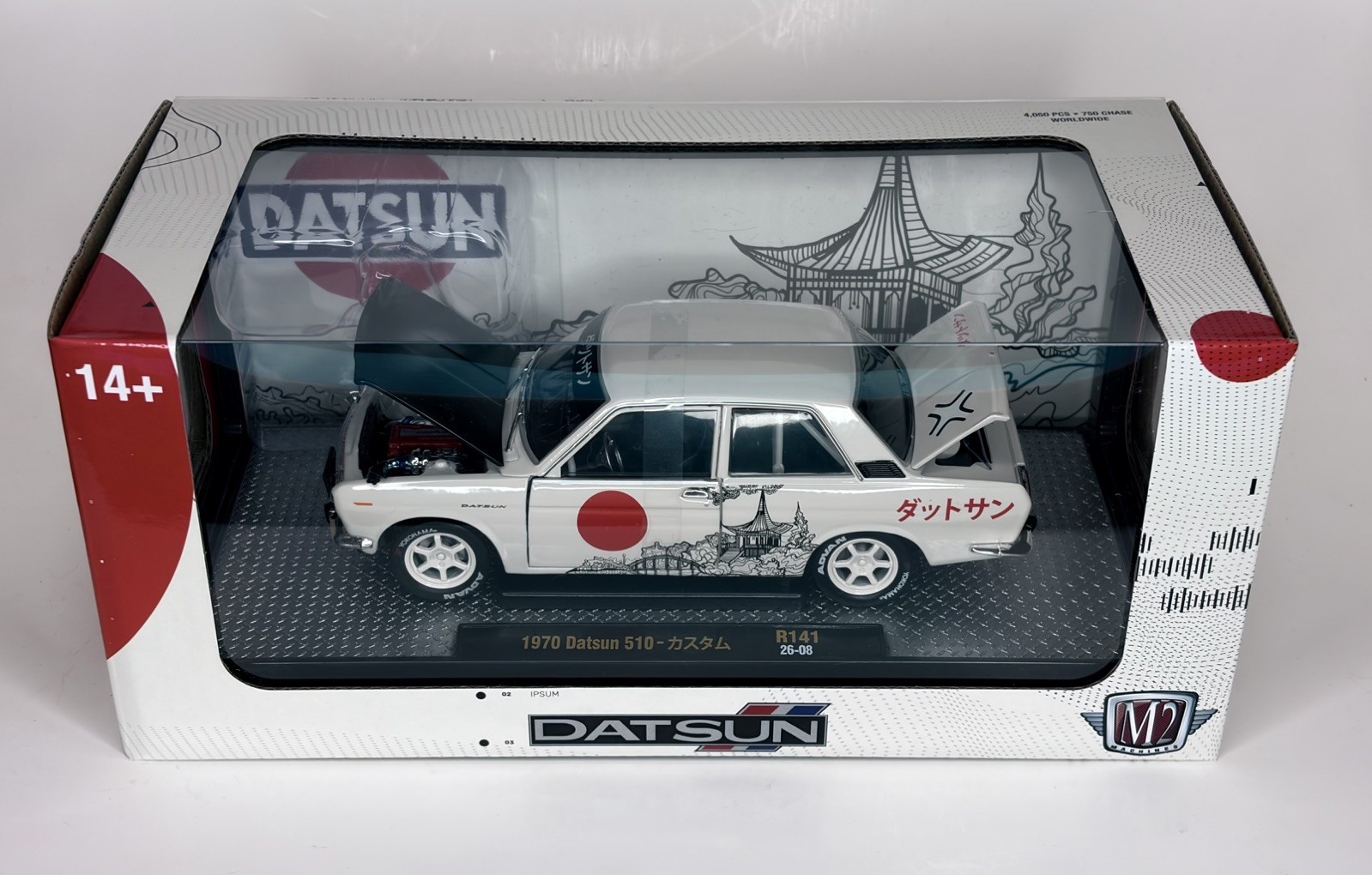 M2 Machines 1970 Datsun 510 R141 26-08 4,050 PCS 🔥🔥🔥