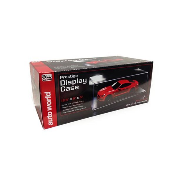 PRESTIGE COLLECTABLE DISPLAY SHOW CASE FOR 1/18 SCALE MODELS AUTOWORLD AWDC001
