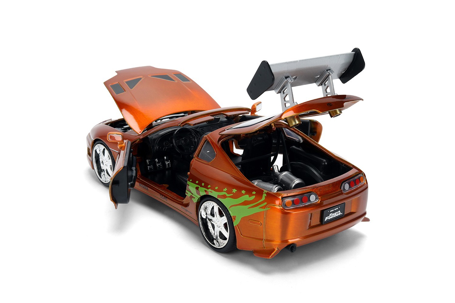 JADA 25th Yrs Fast & Furious 1:24 Brian Toyota Supra Brush Finish Orange 37703