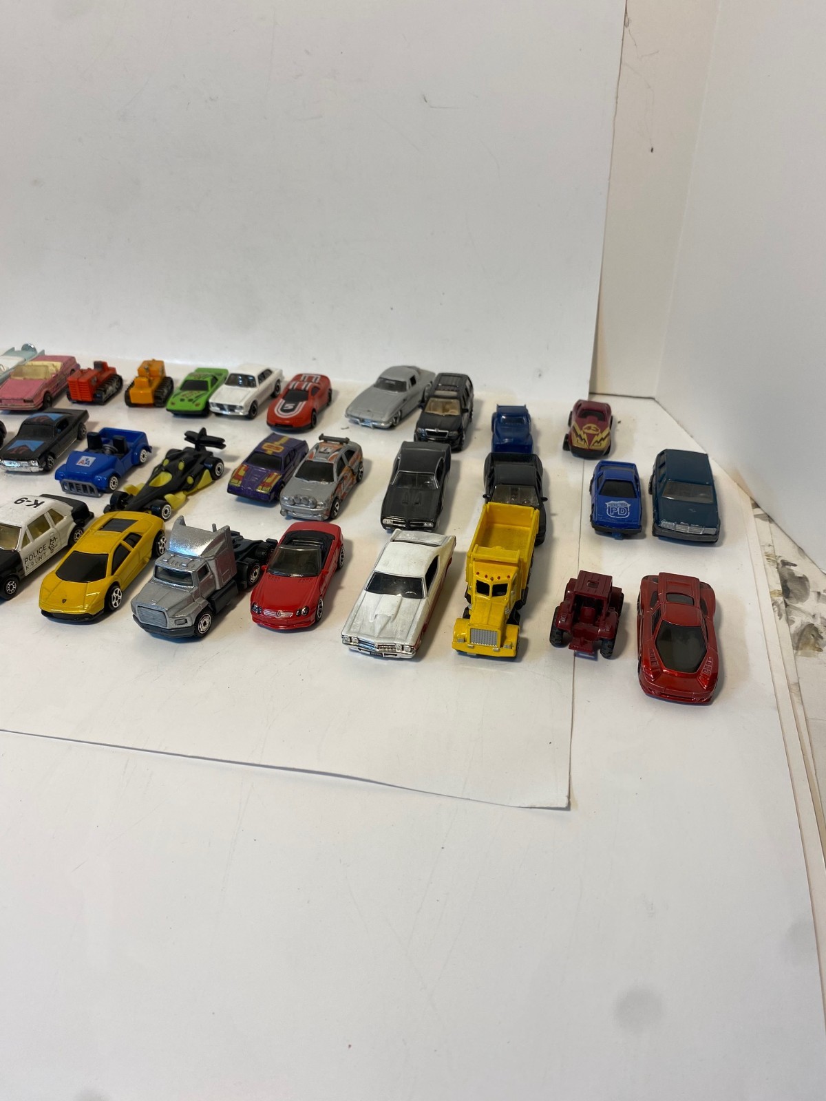 Lot of 185 Matchbox cars, trucks, and other equipment HO scale