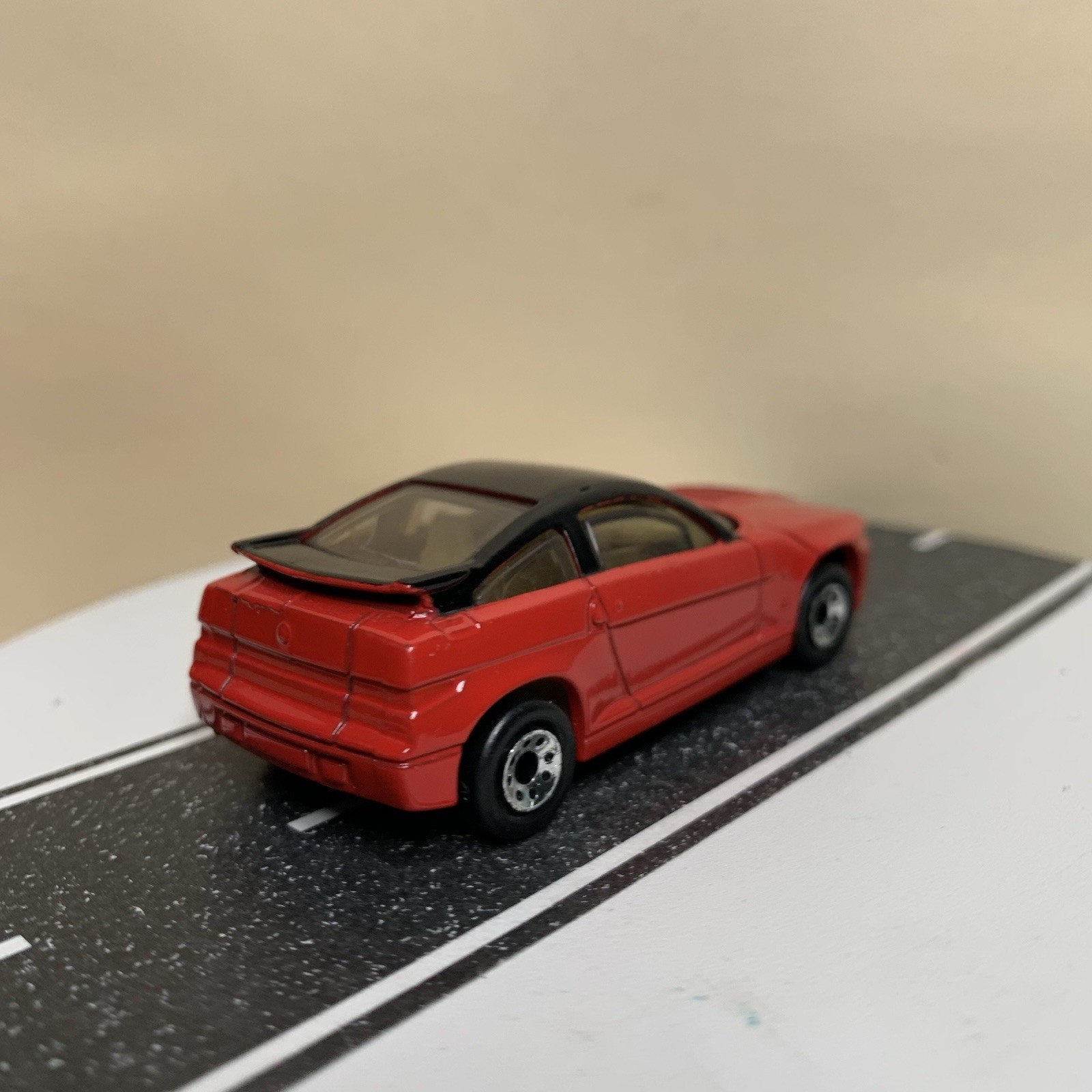 1990 Matchbox Superfast MB 15 Alfa Romeo SZ Red/Black Roof w/Tan Interior 1:64