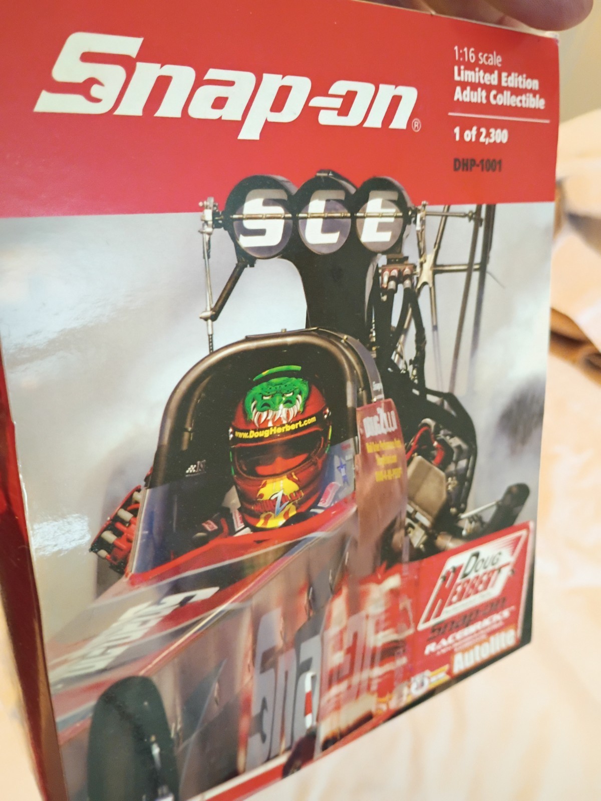 Doug Herbert’s 1:16 Scale Die Cast Top Fuel Dragster Snap-On Milestone NHRA Huge