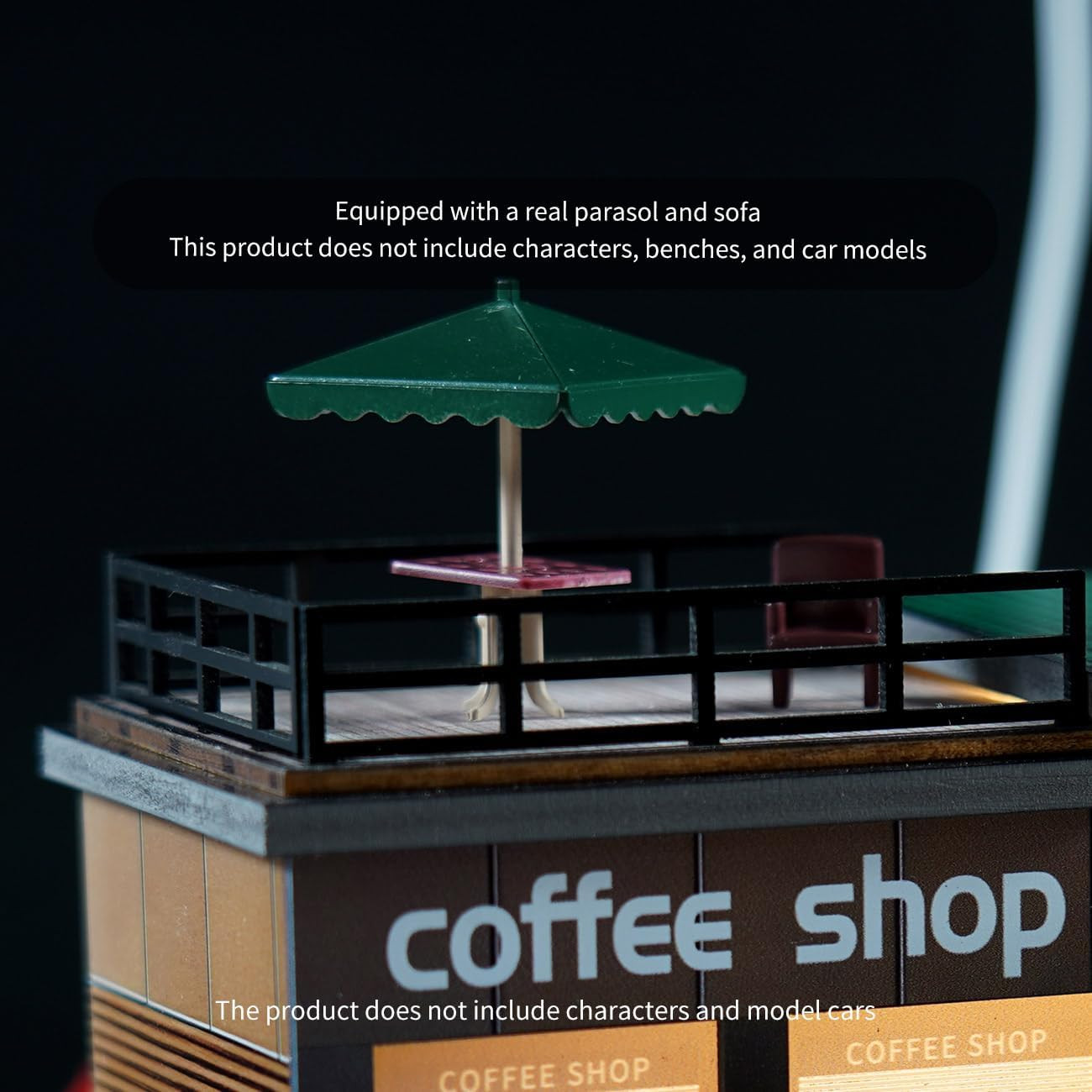 1/64 Diorama Garage, Model Car Garage and Display Case, Coffee House Diorama Dis