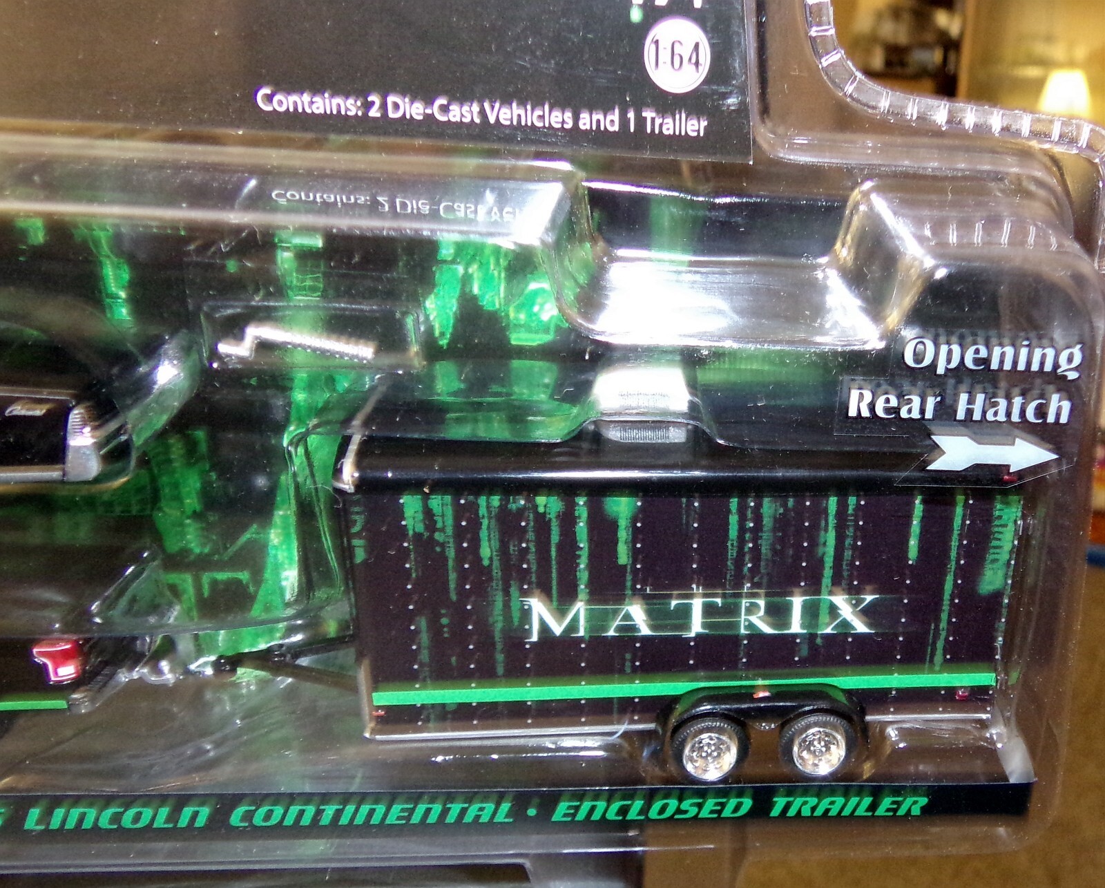 Greenlight 1:64 Hollywood The Matrix Car/Truck/Enclosed Trailer
