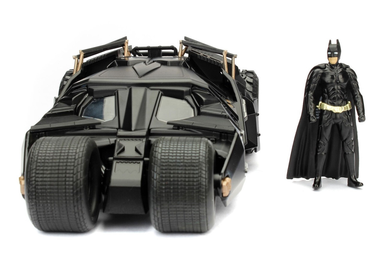 TUMBLER BATMOBILE & BATMAN FIGURE THE DARK KNIGHT 1/24 DIECAST MODEL JADA 98261