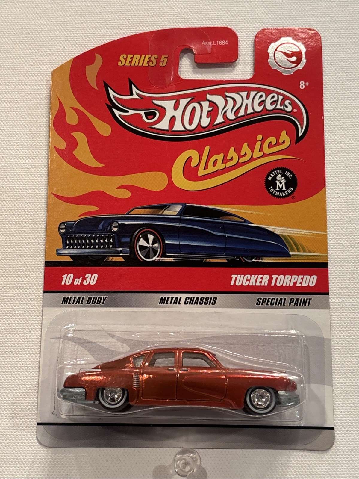 Hot Wheels Classics Tucker Torpedo CHASE w WWRRs on 2008 card