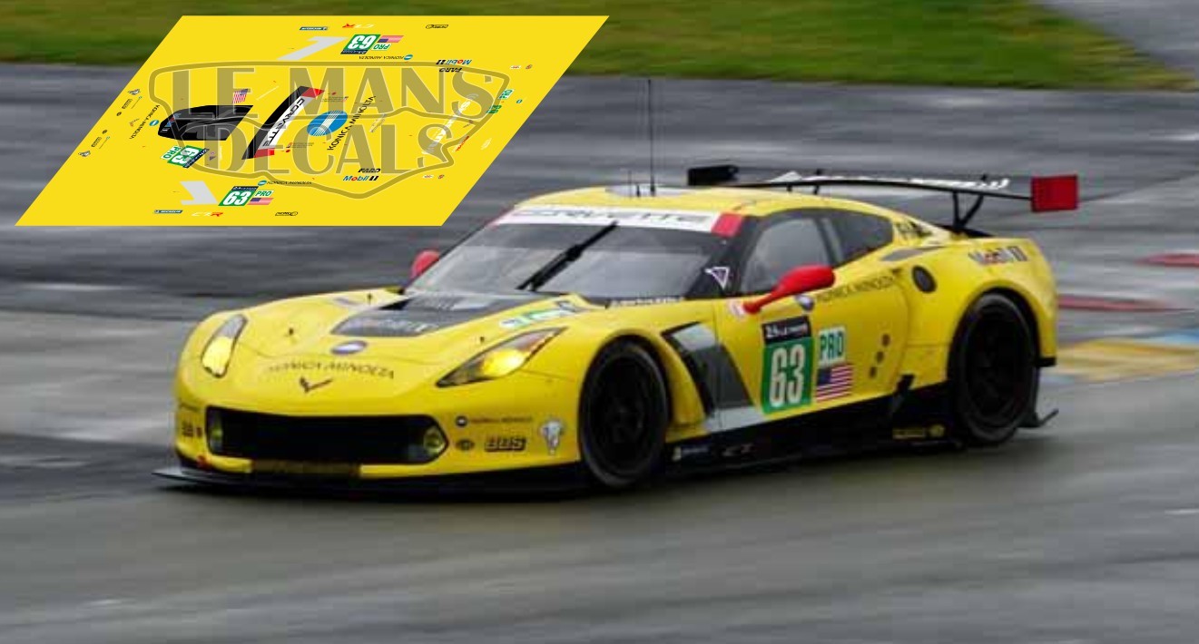 Decals Corvette C7R Le Mans 2015 1:32 1:24 1:43 1:18 C7 R Chevrolet slot decals