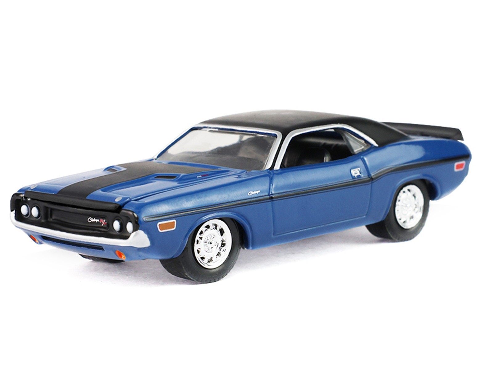 1970 DODGE CHALLENGER BLUE “AMERICA 250” 1/64 DIECAST CAR BY GREENLIGHT 28180 A