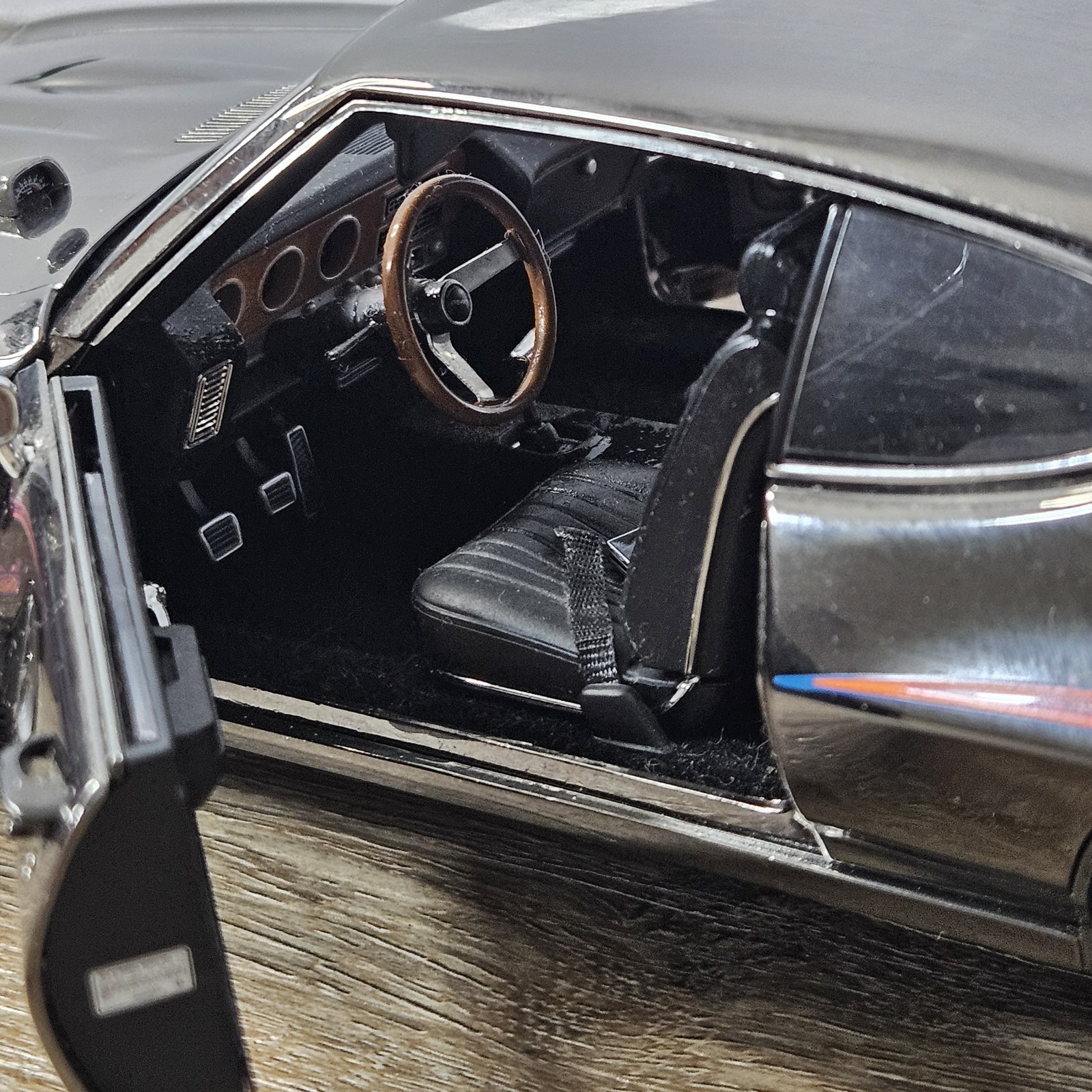 GMP 1970 Pontiac GTO Judge Black Chrome 1:18 Scale Diecast Opening Hood Doors