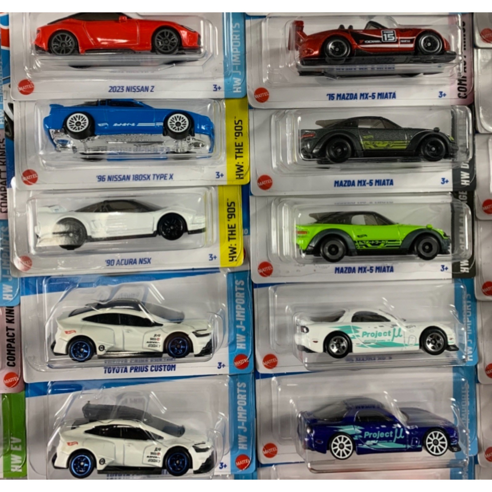 Hot Wheels BIG LOT of 50 Import Tuners Compacts Nissan Honda Acura Subaru Toyota