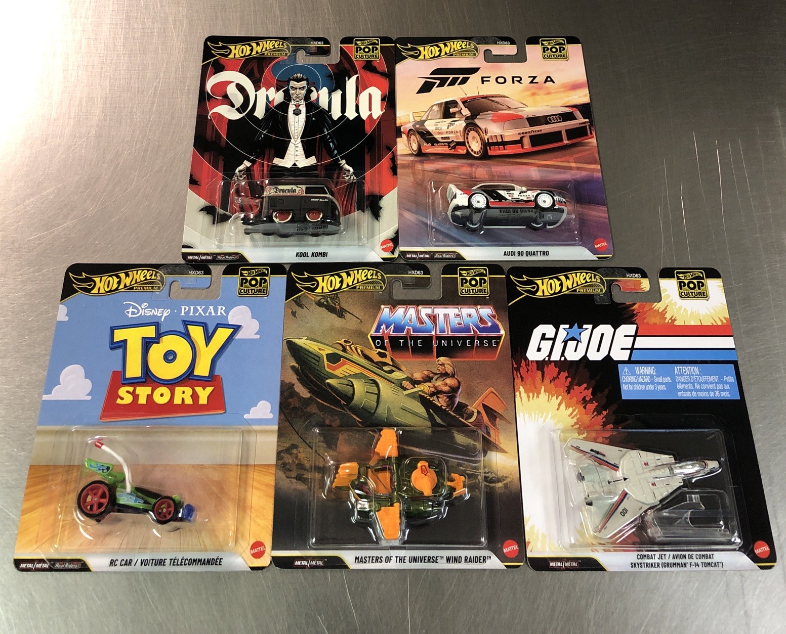 HOT WHEELS PREMIUM 2026 POP CULTURE ( SET OF 5 ) MOVIE CARS DRACULA KOOL KOMBI