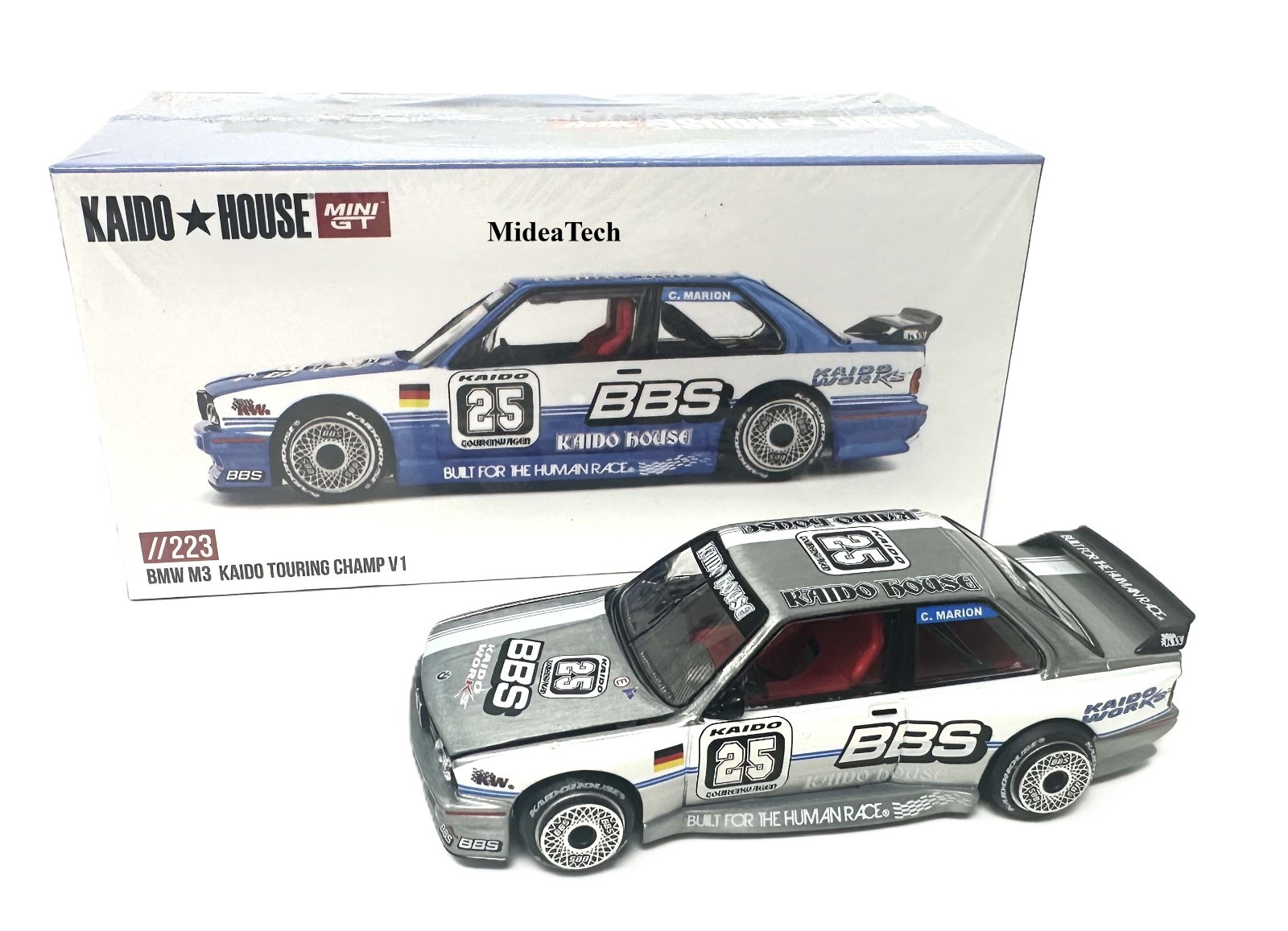 Chase! Kaido House x Mini GT 1:64 BMW M3 Kaido Touring Champ V1 KHMG223