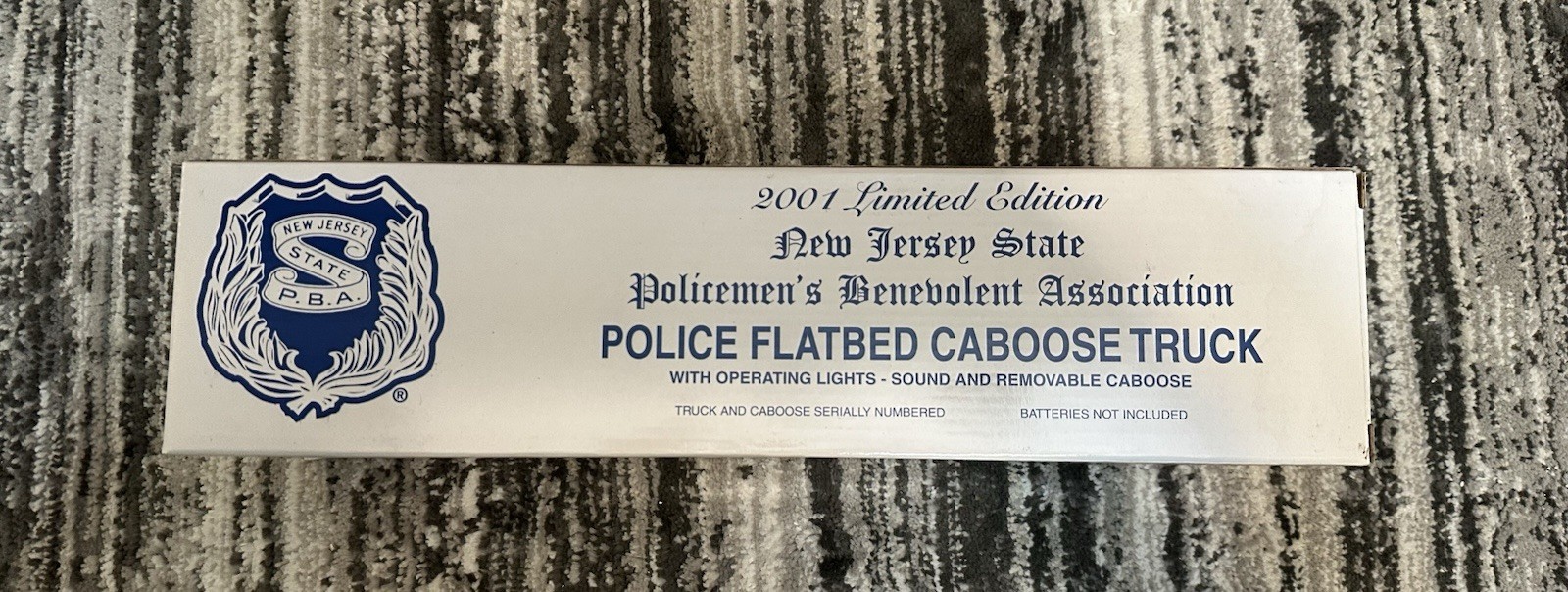 NJ State Police P.B.A. 2001 Police Flatbed Caboose Truck #6 in the Series NEW