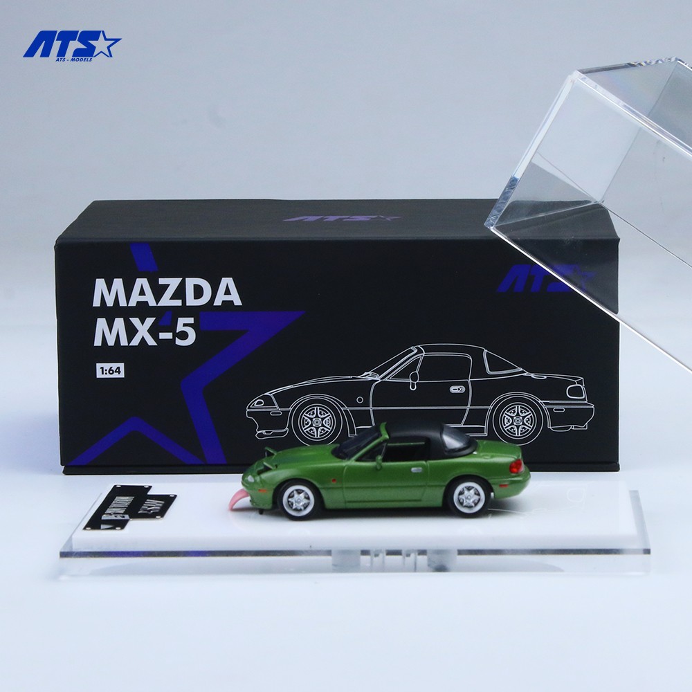 ATS 1:64 Mazda MX5 Miata NA Tongue Out Opened PopUp Lights Diecast Car Variant