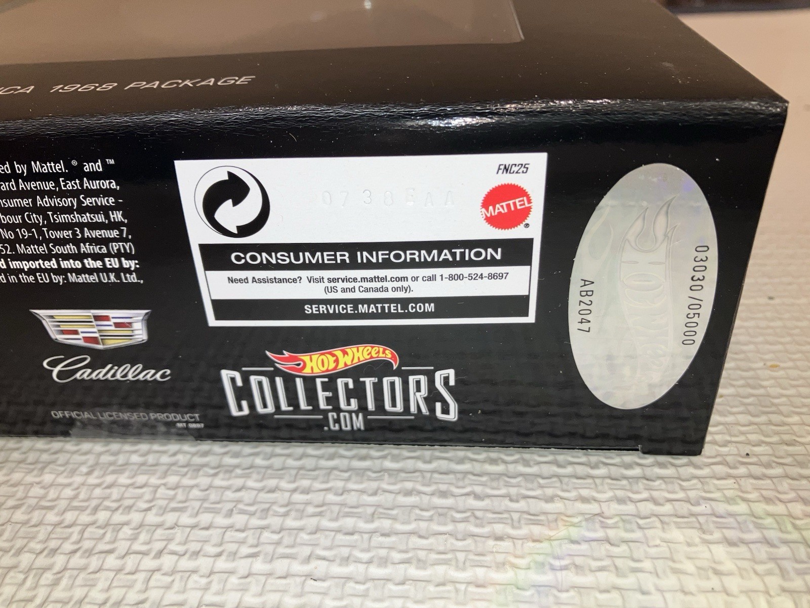Hot Wheels Redline CUSTOM ELDORADO, Mint In Box, RLC Original 16, 2/5000 SWEET!