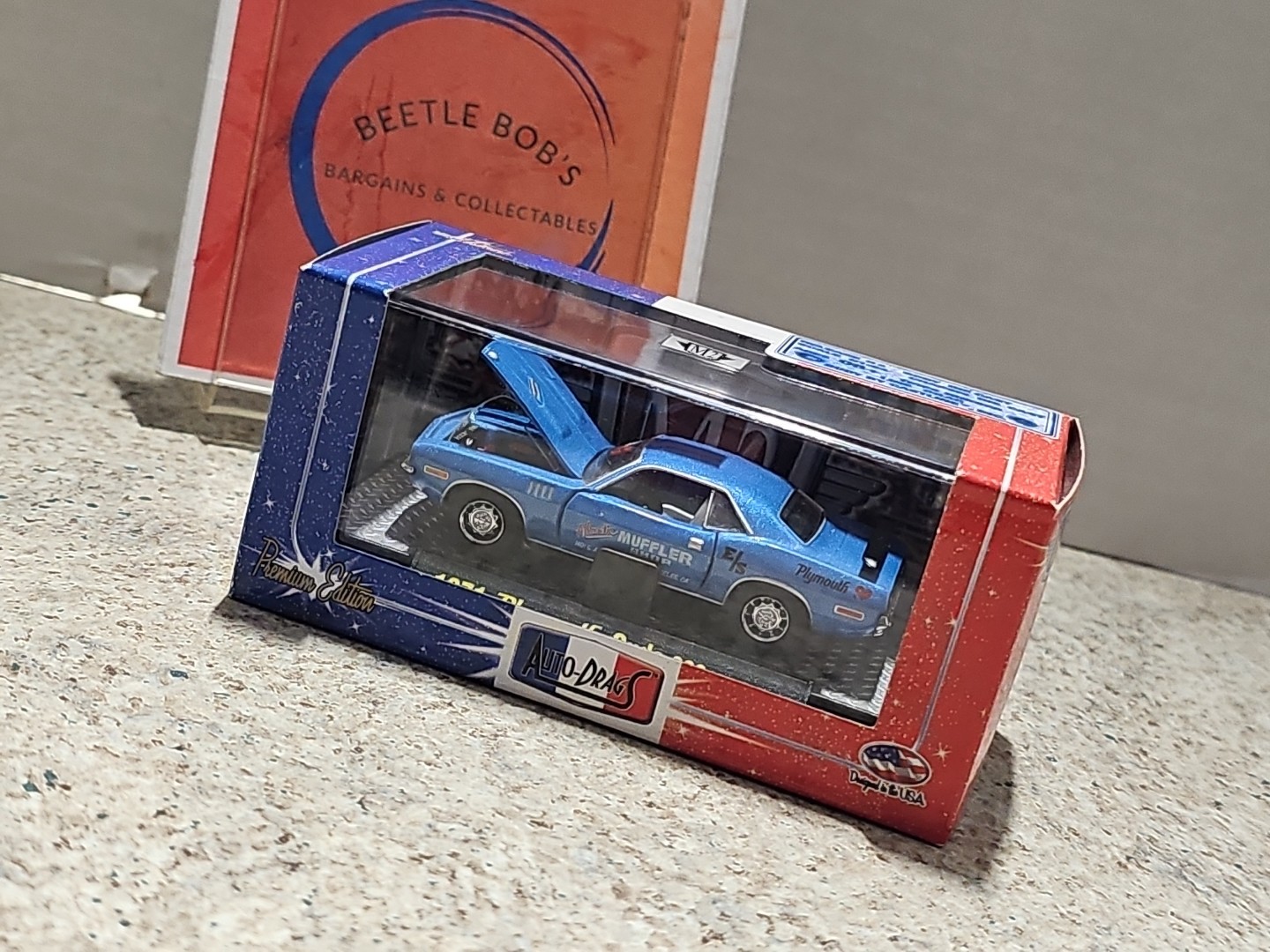 M2 Machines Auto-Drags 1971 Plymouth Cuda 383 1:64 Scale Diecast Car