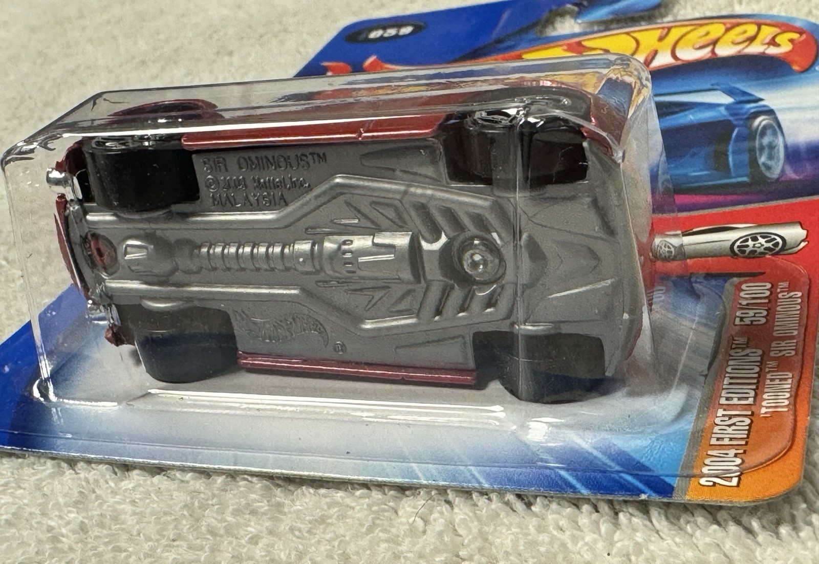 Hot Wheels 2004 Tooned Sir Ominous Kmart Exclusive Red Color First Edition