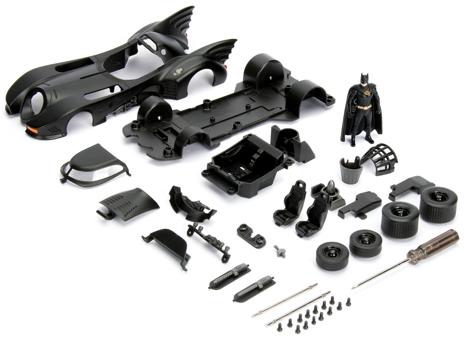 MODEL KIT BATMOBILE & BATMAN FIGURE (1989 MOVIE) 1/24 DIECAST MODEL JADA 30874