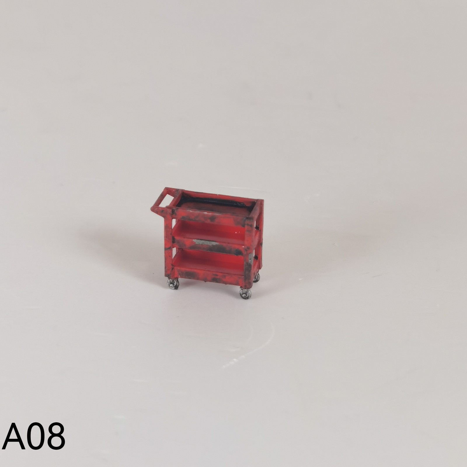 1/64 Diorama Car Garage Tool Cart Model Diecast Car Repair Workshop Accessories