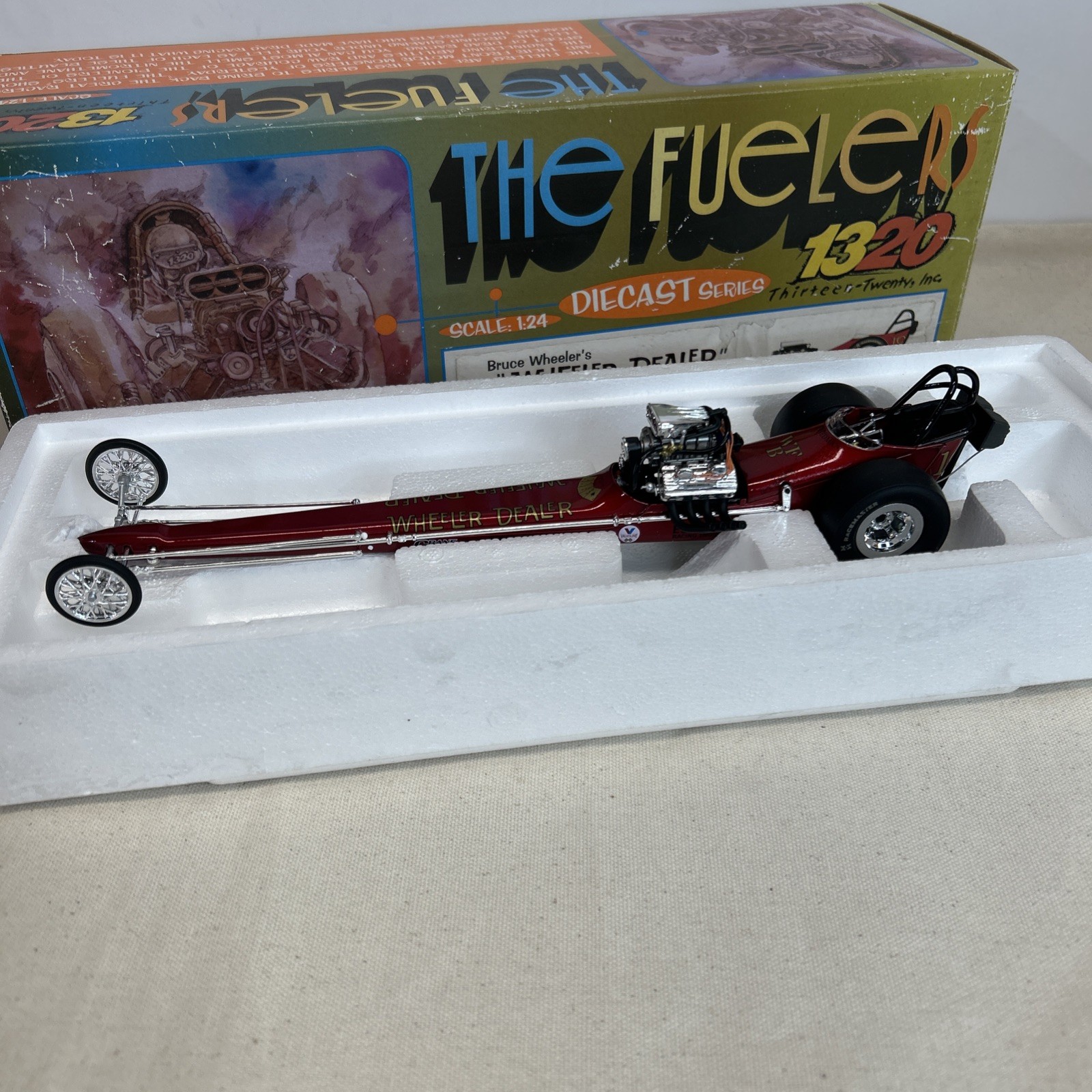 VINTAGE 1320 The Fuelers BRUCE WHEELERS WHEELER DEALER 1/24 Dragster #1102