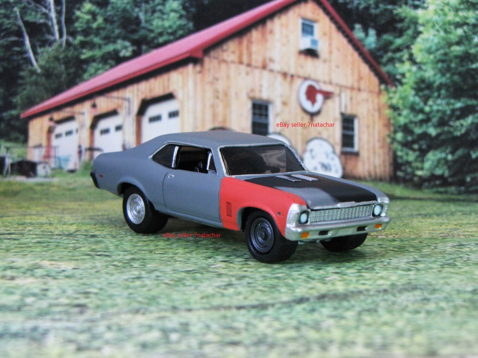 1968-1972 Chevy Nova SS Model Hot Rat Rod Muscle Drag Car Base 1:64 Scale