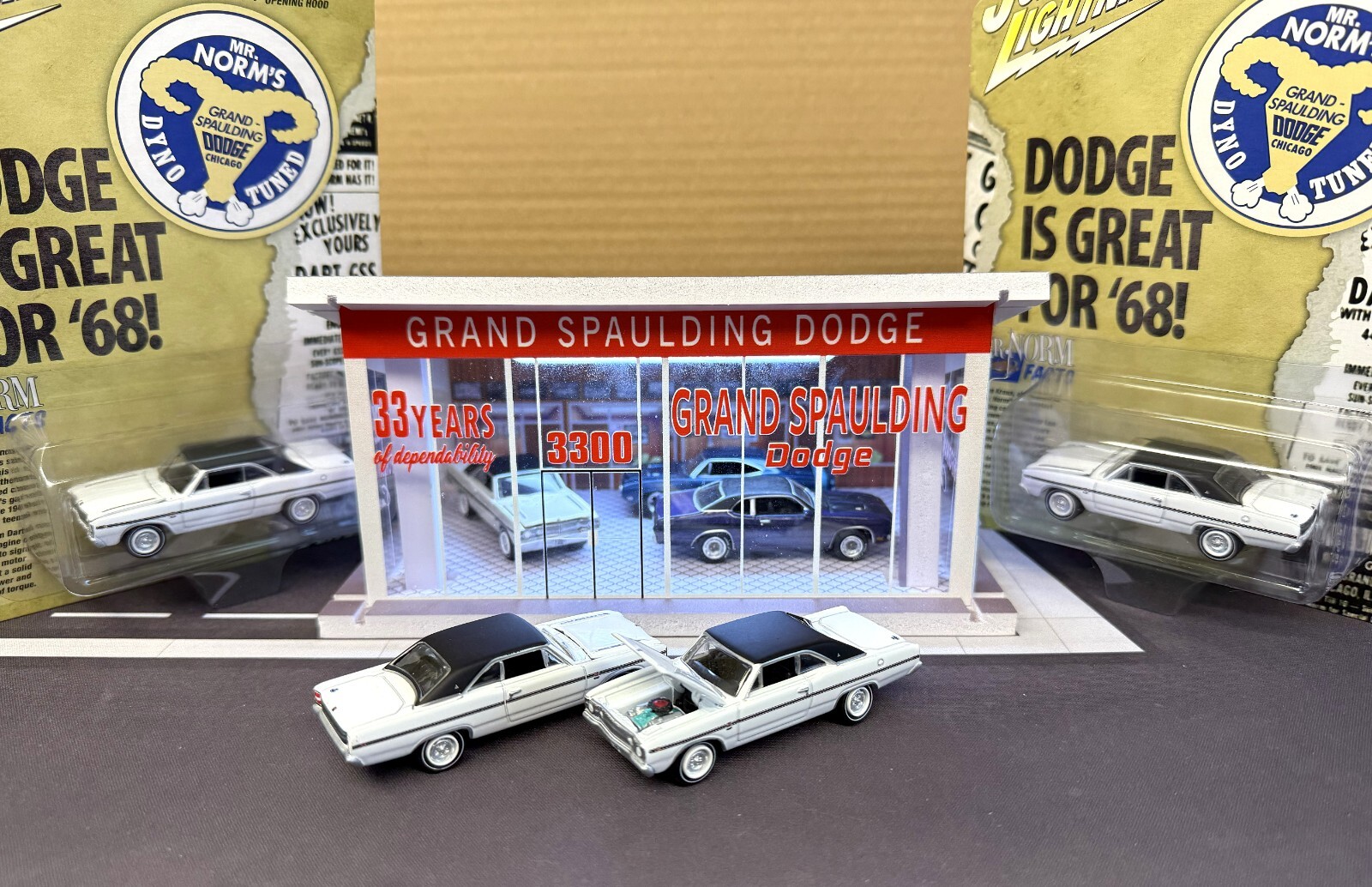 1/64 scale, Johnny Lighting, Mr Norms, 1968 Dodge Dart, GSS 440, 1st by YCID