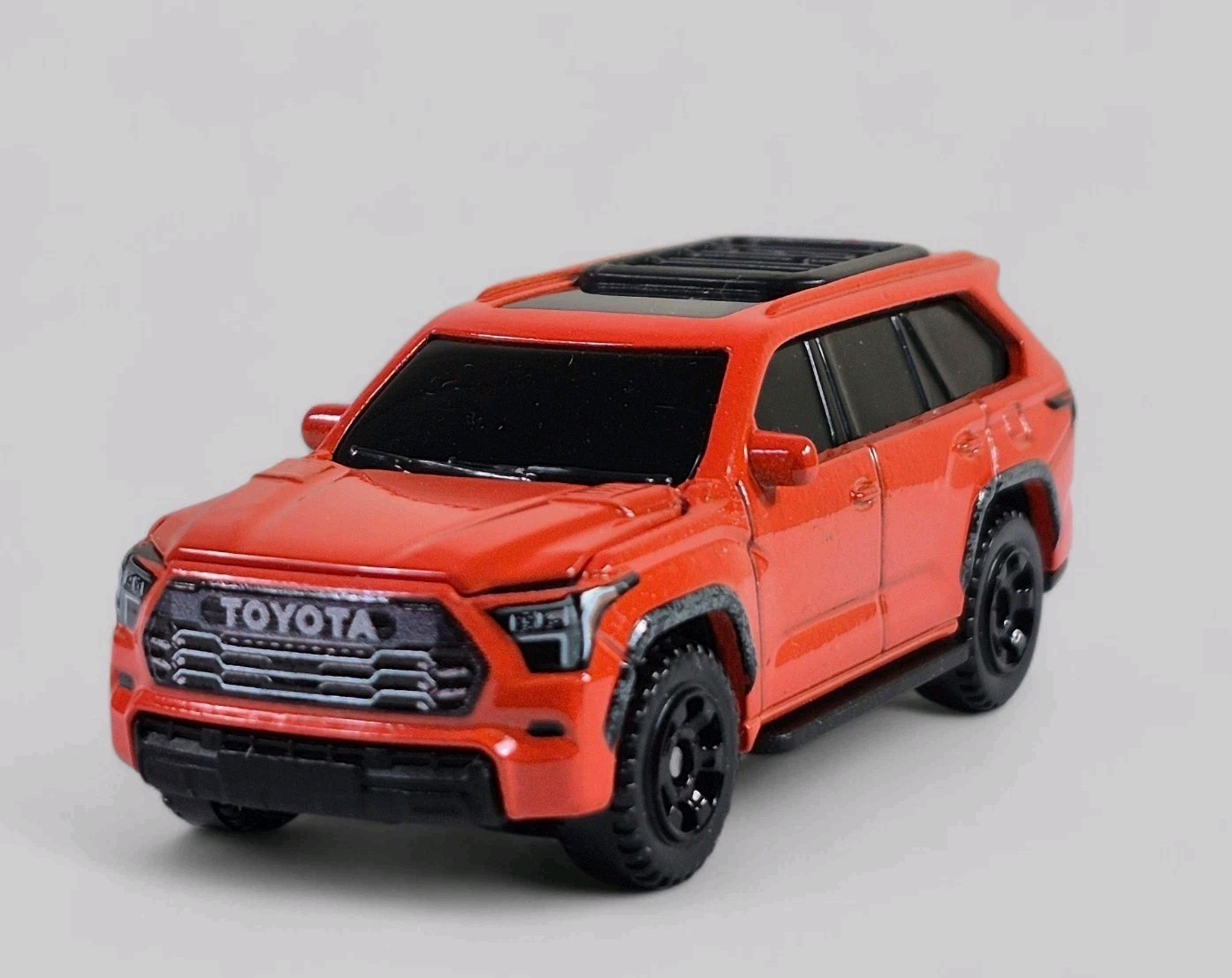 2024 TOYOTA SEQUOIA TRD PRO Diorama Collectible DieCast Model 1:64 Orange LOOSE