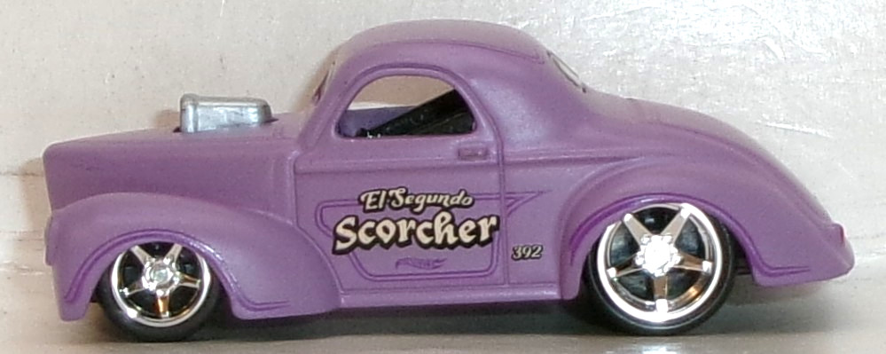 LOOSE 2026 HOT WHEELS 1:64 PURPLE ’41 WILLYS COUPE WHEEL SWAP REAL RIDERS