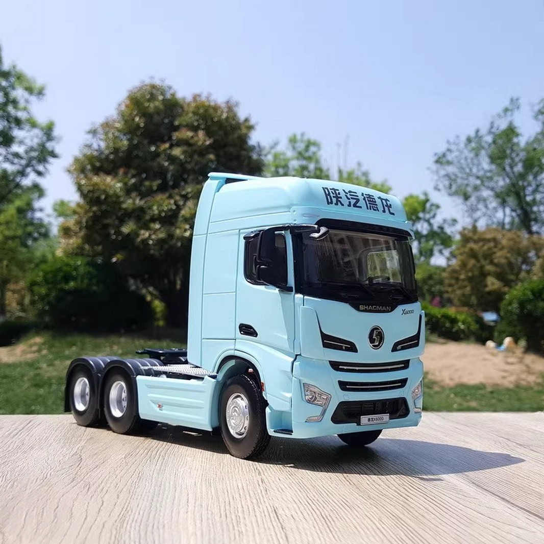 1/24 Scale SHACMAN X6000 Truck Blue Diecast Car Model Toy Collection Gift