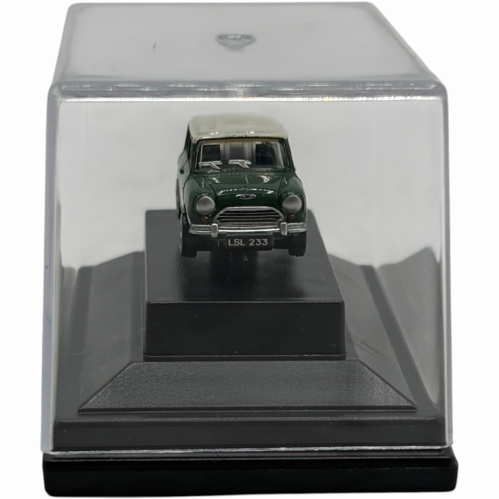 Austin Mini Cooper Almond Green with White Roof Diecast car 1:120 Scale Oxford