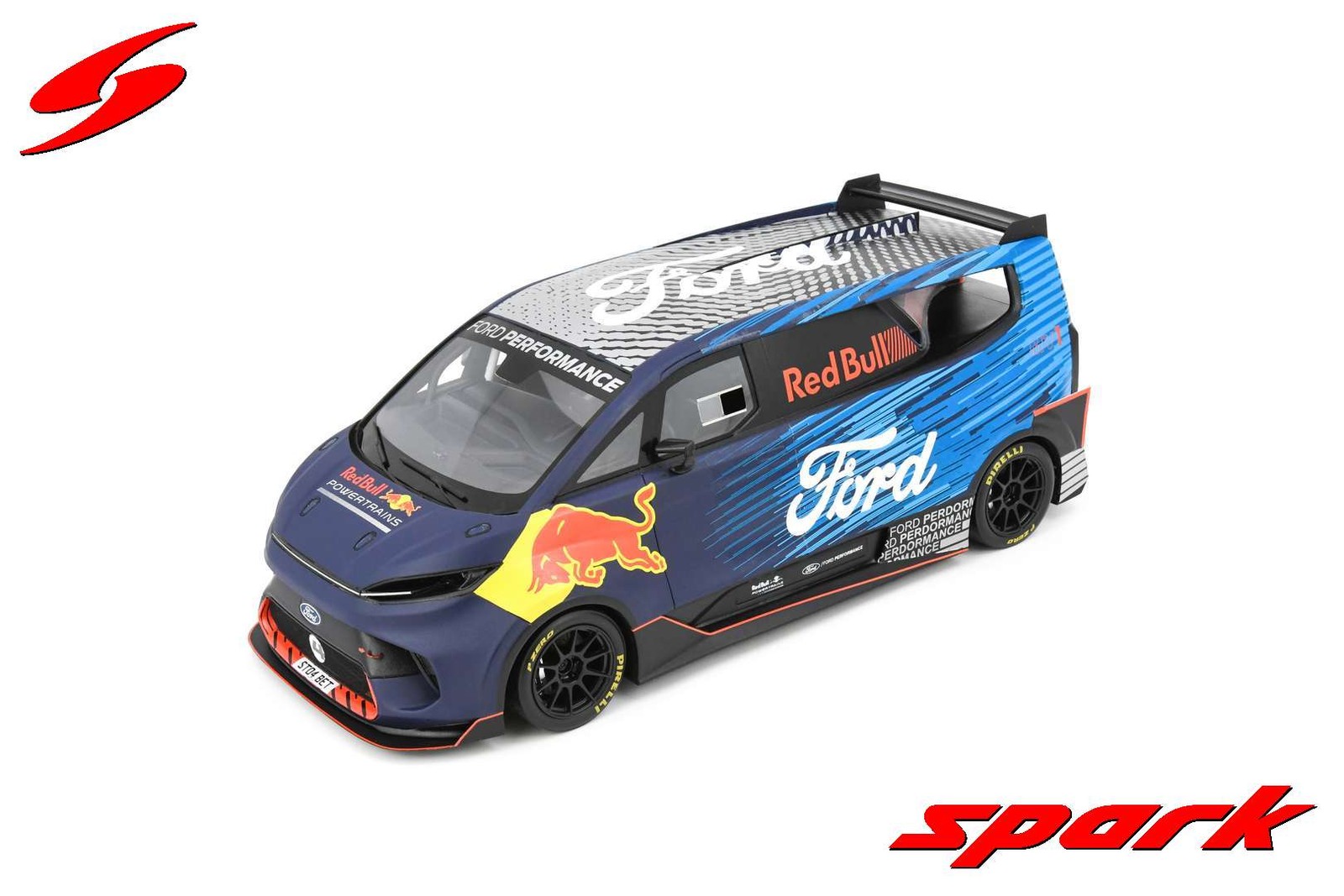 1:18 Ford Transit Supervan 4 (2023) — Red Bull — Spark