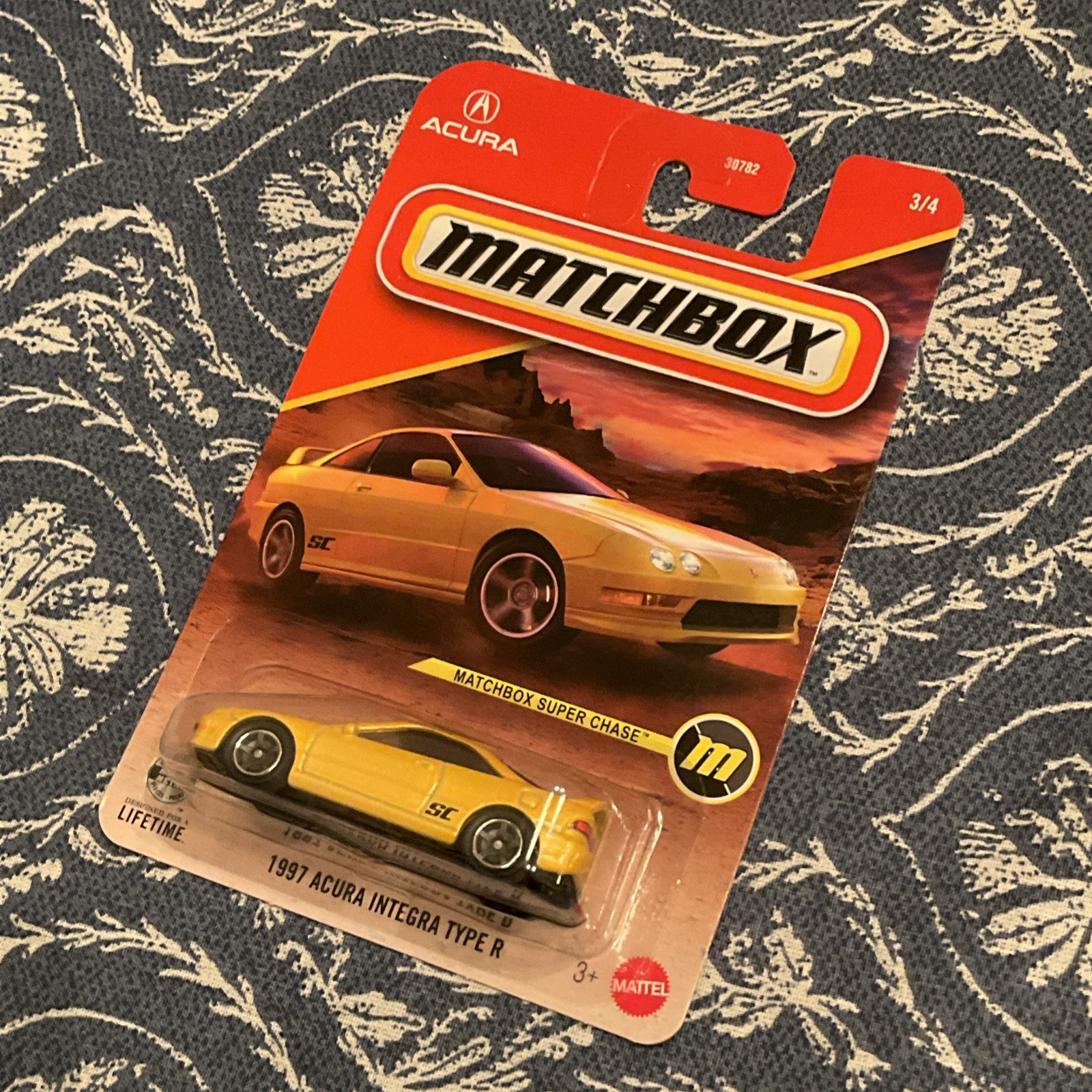 Matchbox Power Grabs 2026 Super Chase Yellow 1997 Acura Integra Type R # 3/4