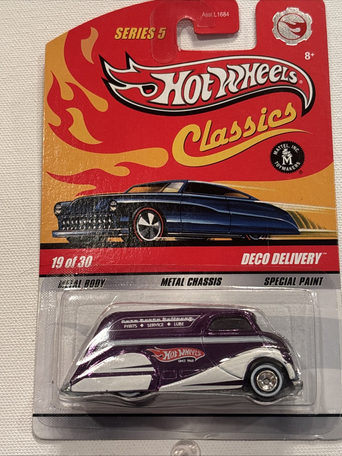 Hot Wheels Classics Deco Delivery CHASE w RLRRs on 2008 card