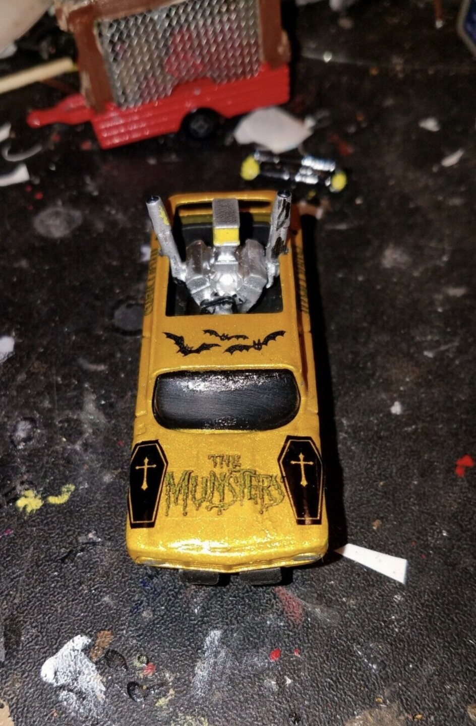 MUNSTERS 1:64, 1:43, 1:32 or 1:24 scale WATER-SLIDE DECALS HOT WHEELS MODEL CAR