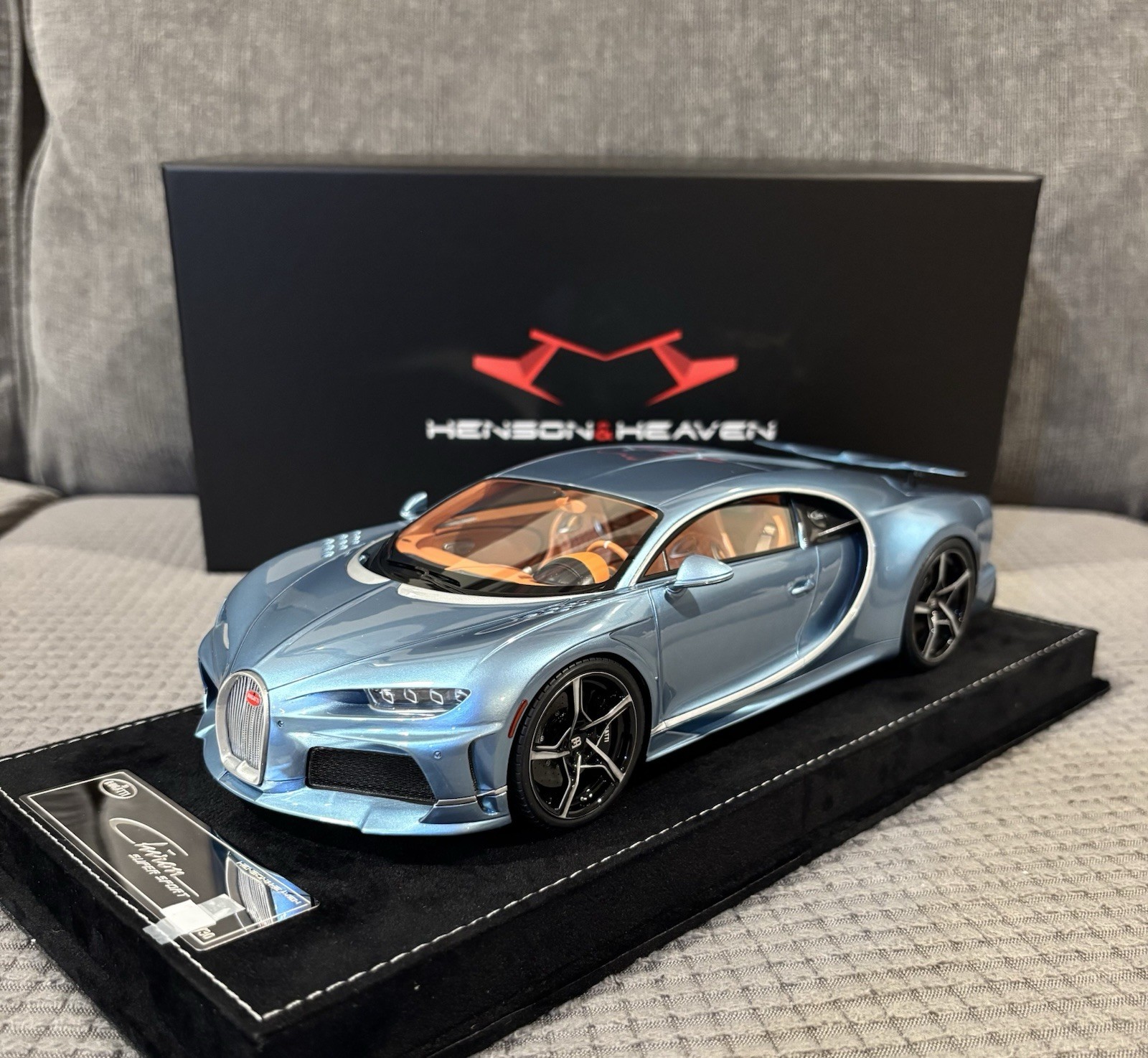 1/18 HH Henson & Heaven Bugatti Chiron SuperSport Horizon Blue Limited 30pcs Mr