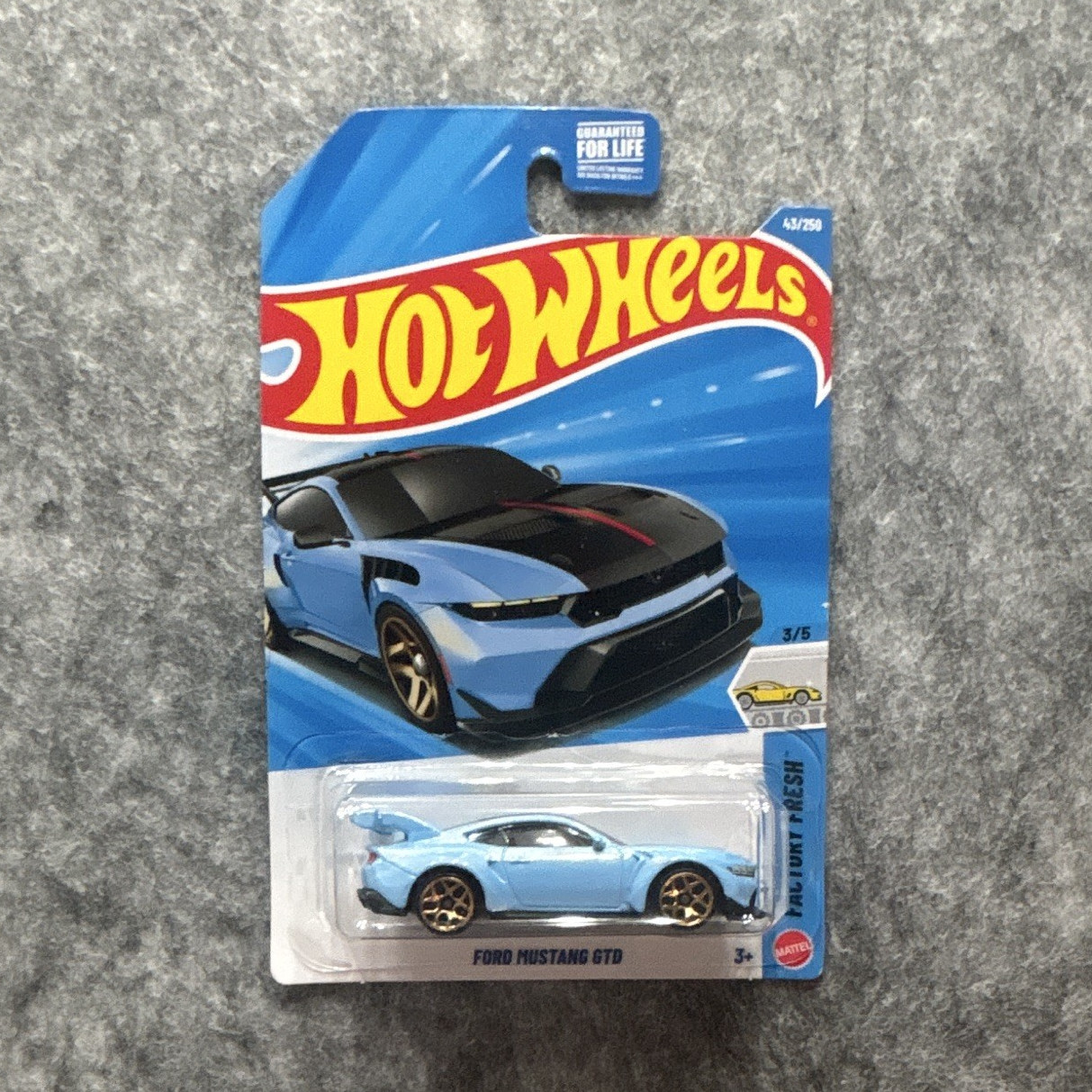 Hot Wheels 1:64 2024 Ford Mustang GTD Blue Diecast Car Factory Fresh Unopened