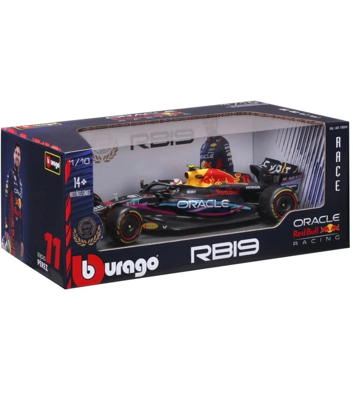 Bburago 1:18 Formula F1 Racing Die-Cast Car, Ferrari, Red Bull, Mercedes