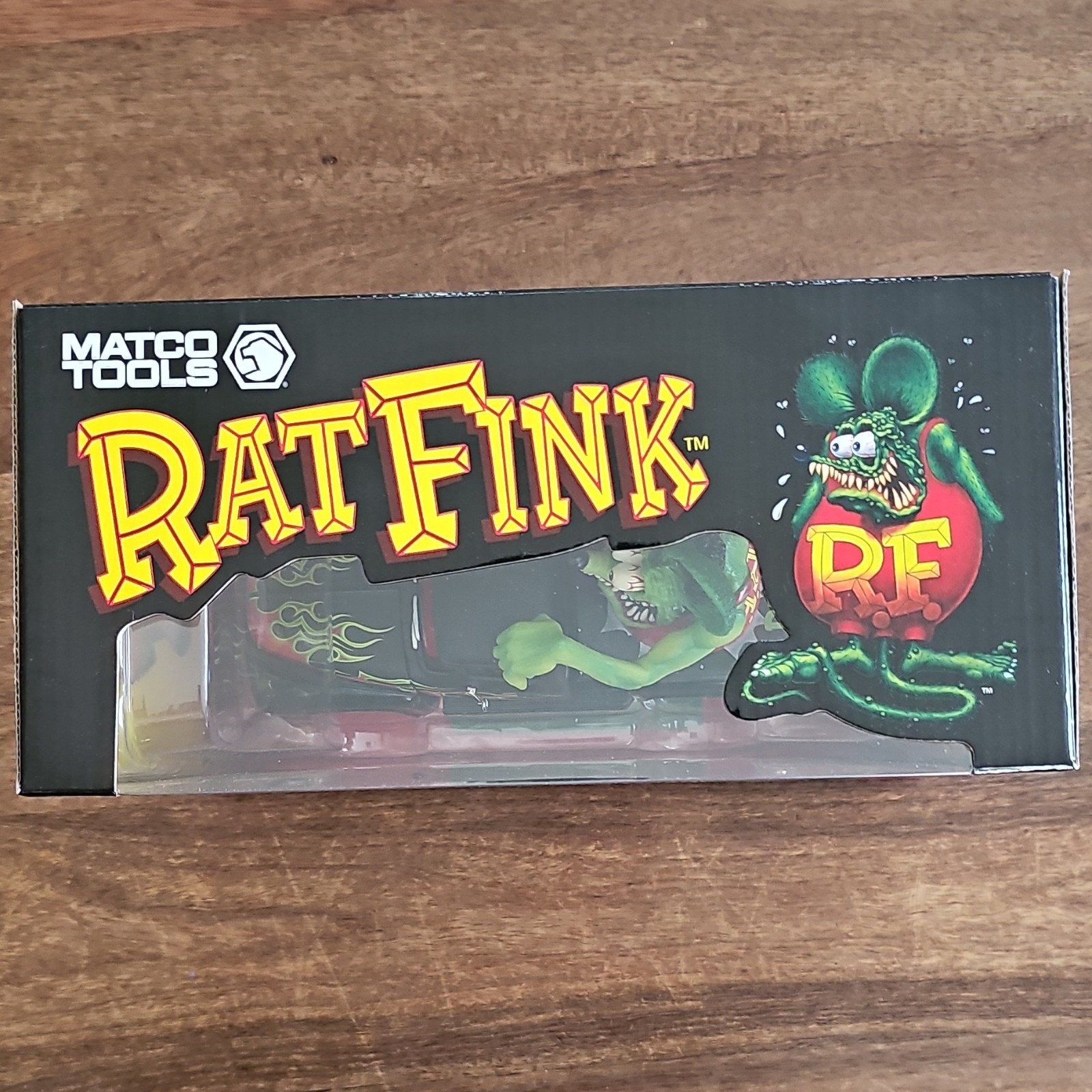 Matco Tools 1:25 Rat Fink 1956 Ford F-100 Pickup Diecast Truck Black Red Green