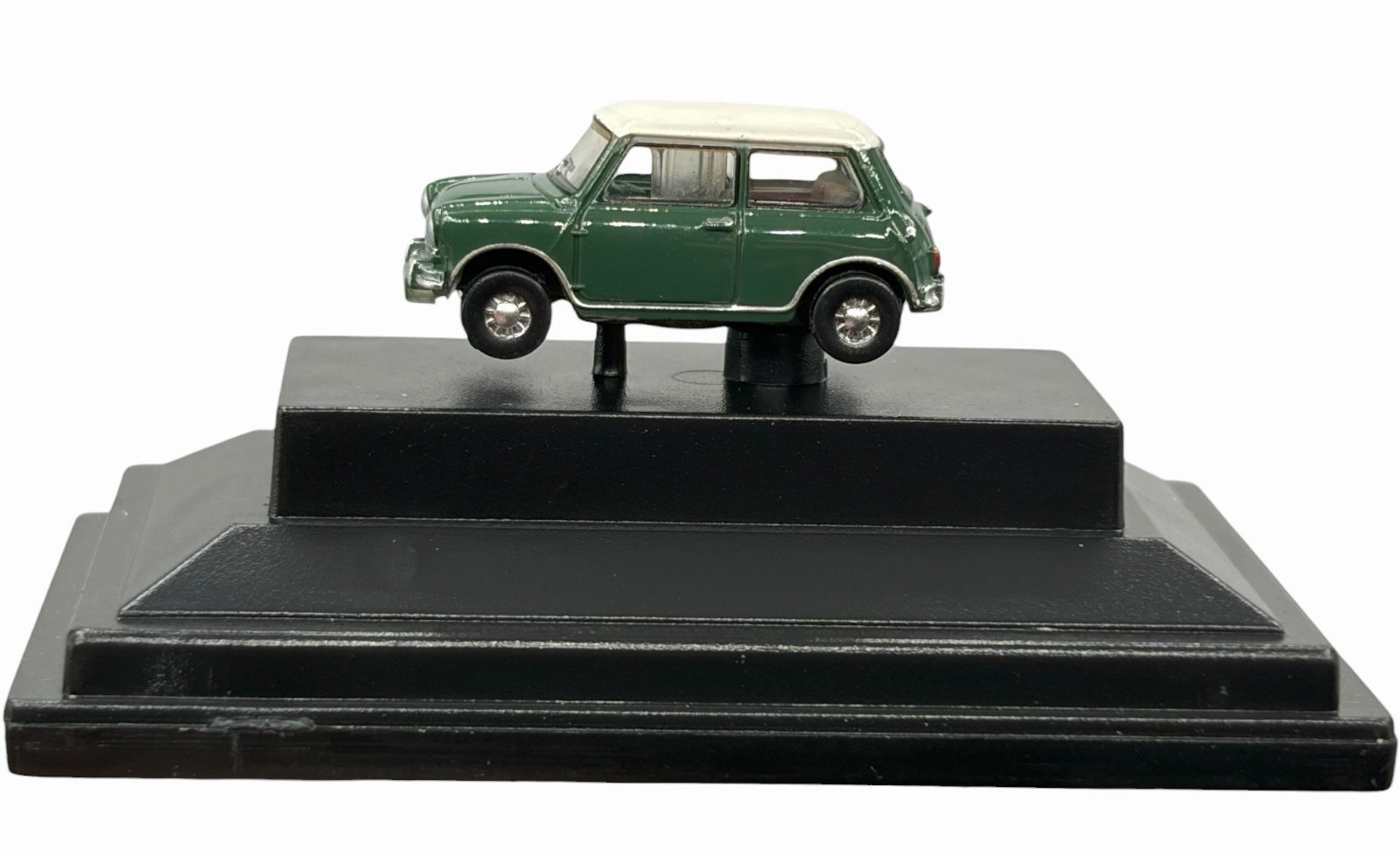 Austin Mini Cooper Almond Green with White Roof Diecast car 1:120 Scale Oxford