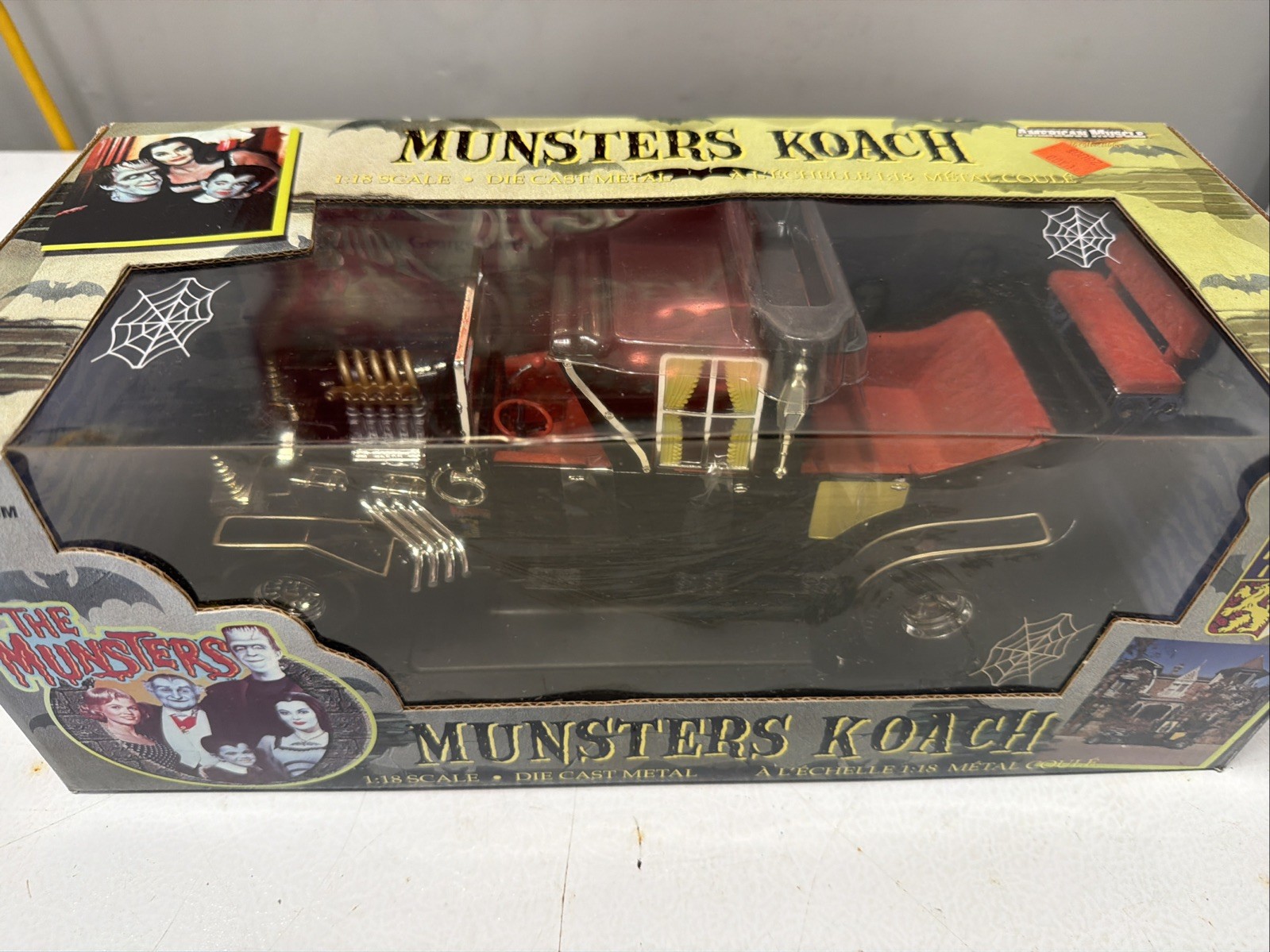 ERTL American Muscle the Munsters Koach 1/18 Scale Black, 2002
