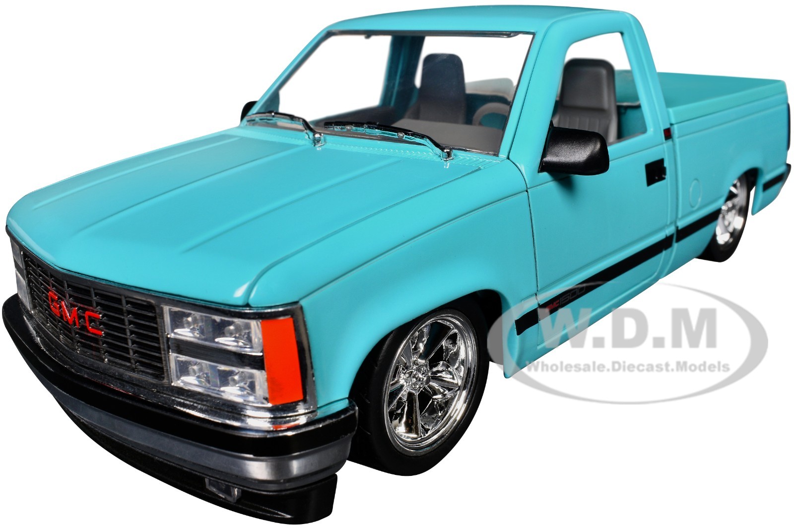 1988 GMC SIERRA 1500 CUSTOM PICKUP LIGHT BLUE 1/24 DIECAST BY M2 40300-140 B